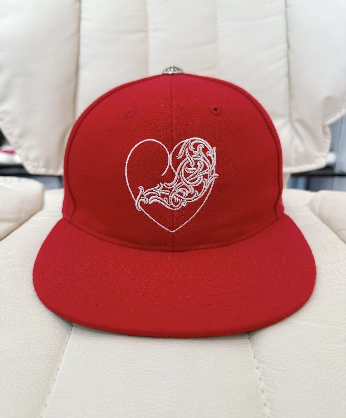 Chrome Hearts Chrome Hearts Red Vine Heart Embroidery Trucker Cap Size ONE SIZE - 1 Thumbnail
