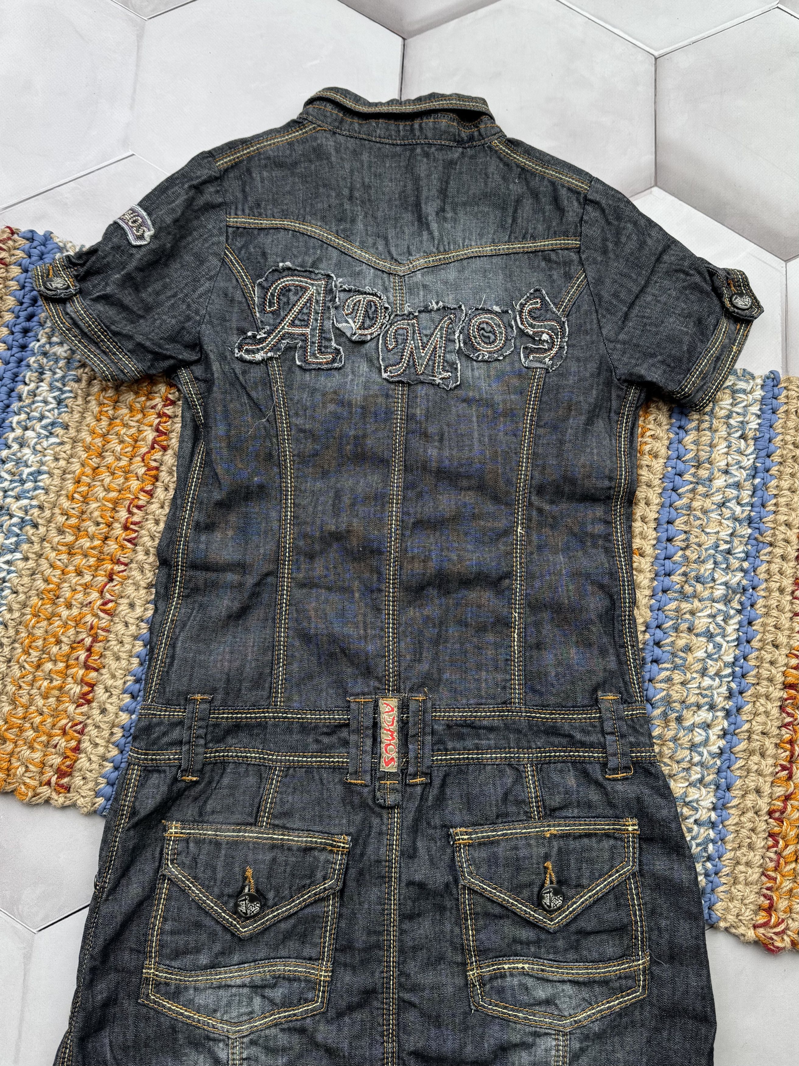 Japanese Brand Vintage Denim Dress With Zipper (E4) Size XS / US 0-2 / IT 36-38 - 7 Thumbnail