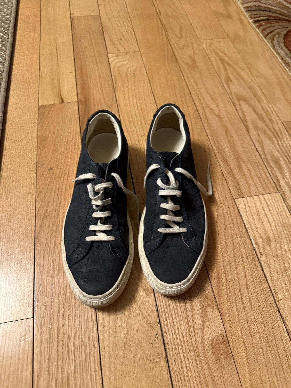 Common Projects Navy Blue and White Common Projects Size US 11 / EU 44 - 1 Thumbnail