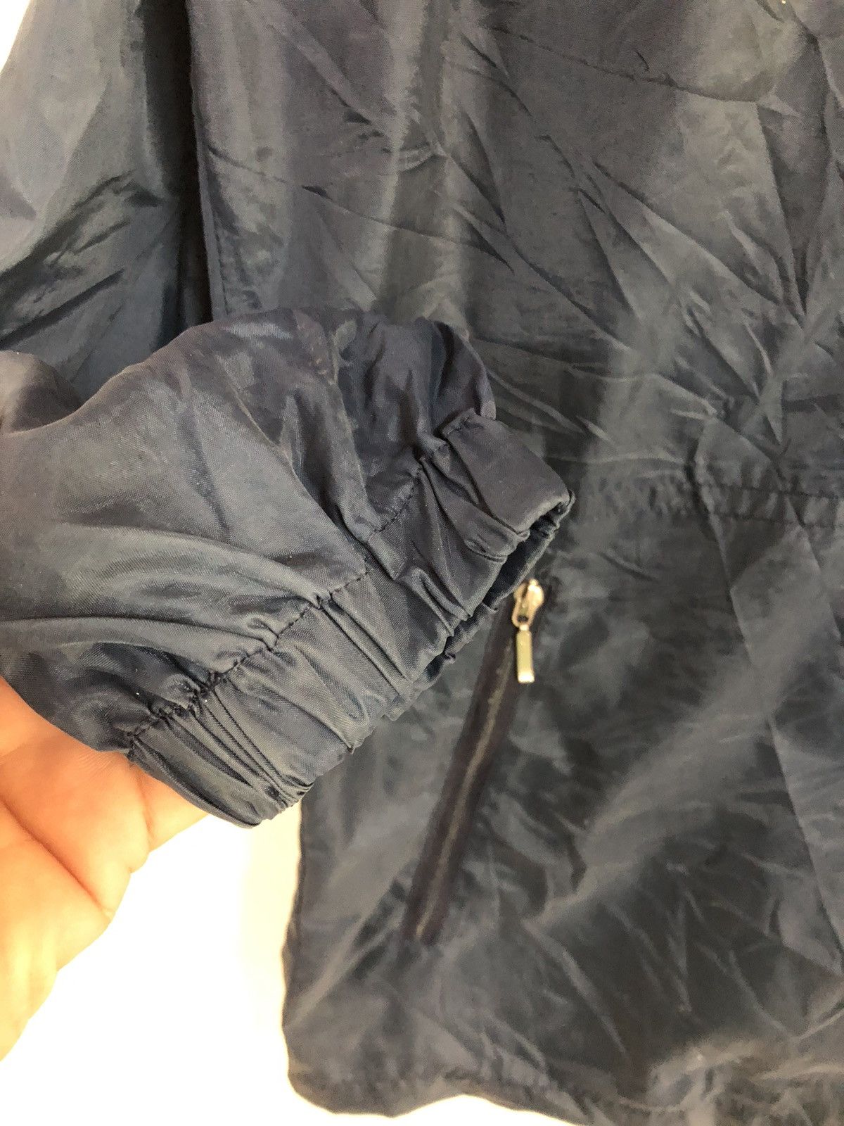 Adidas × Descente × Vintage Adidas descente Raincoats hoodie dark blue vintage Size US L / EU 52-54 / 3 - 6 Thumbnail