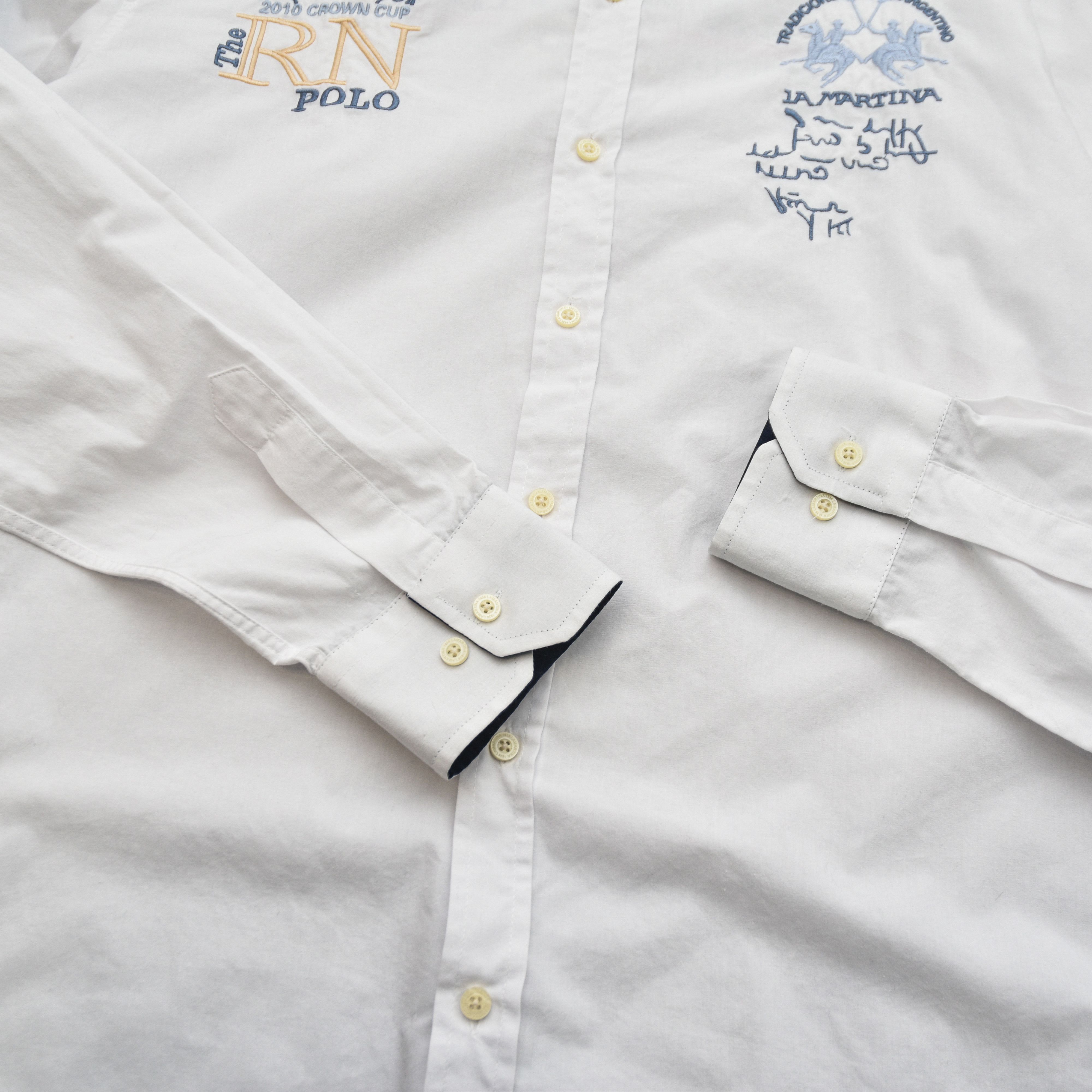 La Martina La Martina Rolex Crown Cup 2010 Polo Shirt White 4XL Size US XXL / EU 58 / 5 - 9 Thumbnail