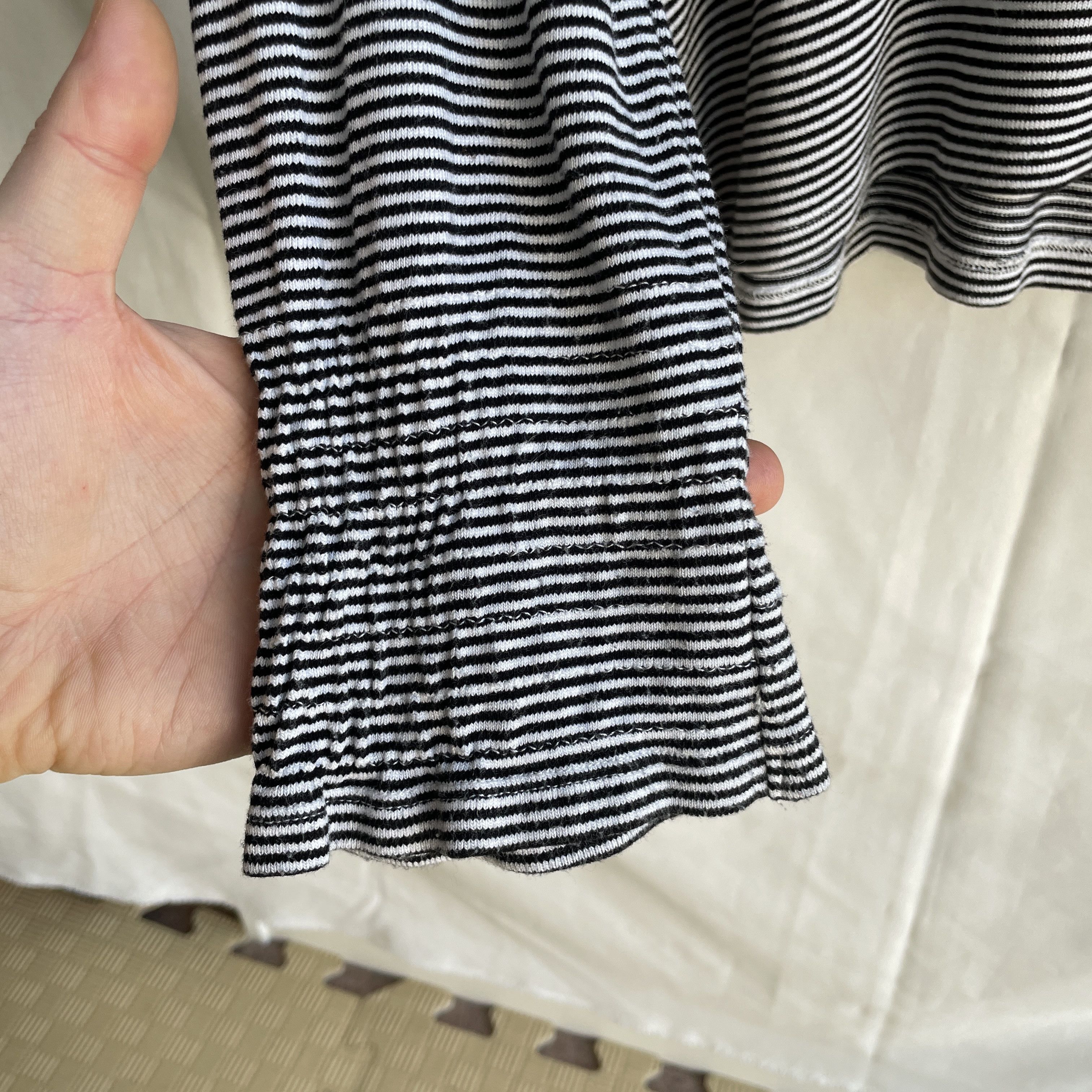 ME+EM Me+Em Striped Ruffles Sleeve Womens Top T-Shirt Size L / US 10 / IT 46 - 6 Thumbnail