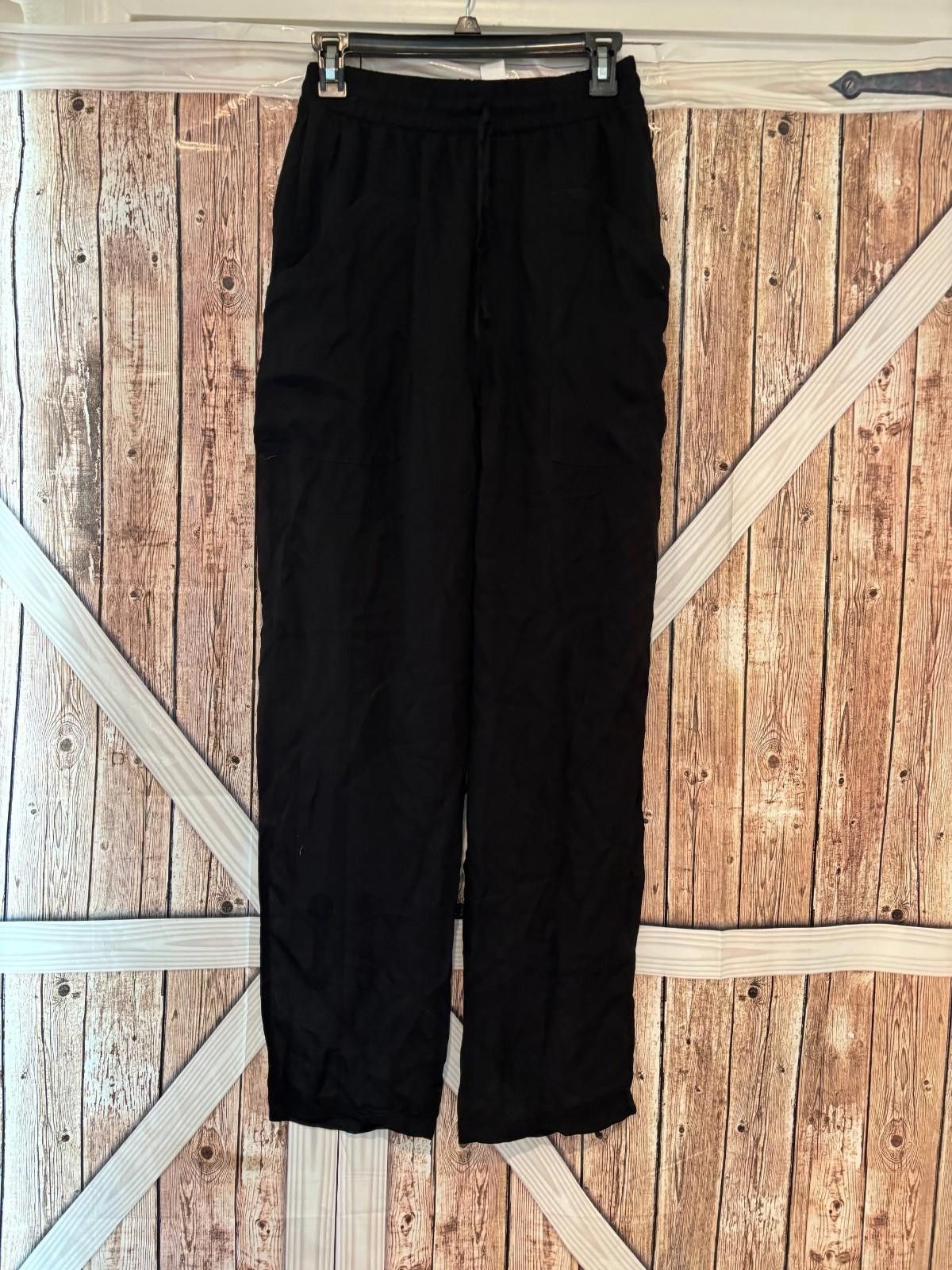 Zara Womens Zara black beach pants sz M preloved #275 Size 32" / US 10 / IT 46 - 1 Thumbnail