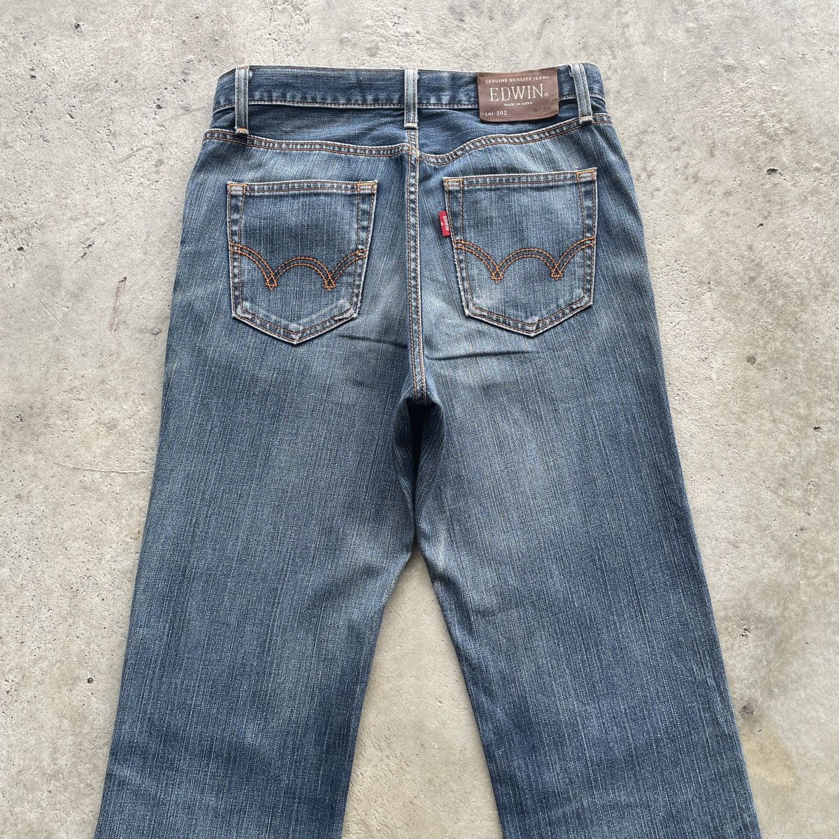Japanese Brand W30 Vintage Edwin 502 Japan Faded Distressed Jeans Pants Size US 30 / EU 46 - 9 Thumbnail