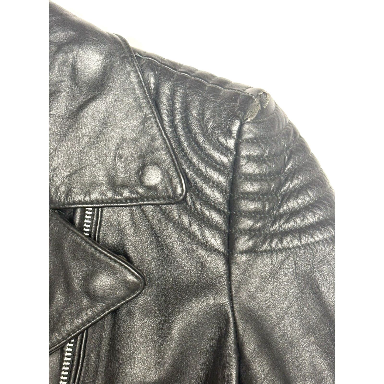 Harley Davidson Hein Gericke Harley Davidson Jacket Leather Biker Moto Lined Quilted 34 Black Unisex Adults Mens Womens Jacket Size XXS / US 00 / IT 34 - 3 Thumbnail