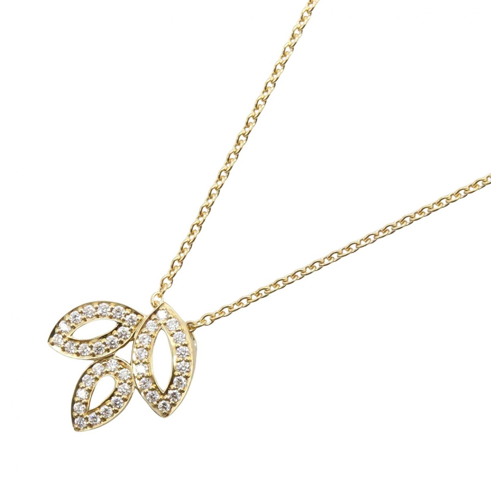 Harry Winston Harry Winston Harry Winston Lily Cluster Mini Au750 Diamond Necklace Precious Metal Necklace PEDYSM1MLC DUTY FREE for USA Size ONE SIZE - 1 Thumbnail