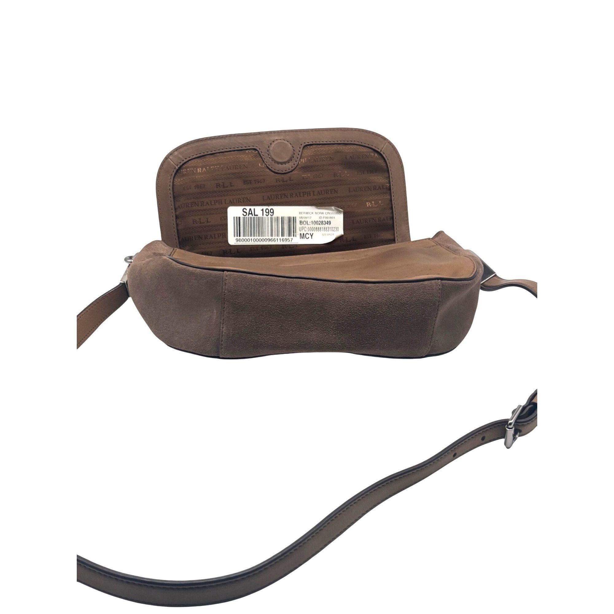 Lauren Ralph Lauren Lauren Ralph Lauren Berwick Nora Crossbody, Brown, Small Size ONE SIZE - 14 Thumbnail