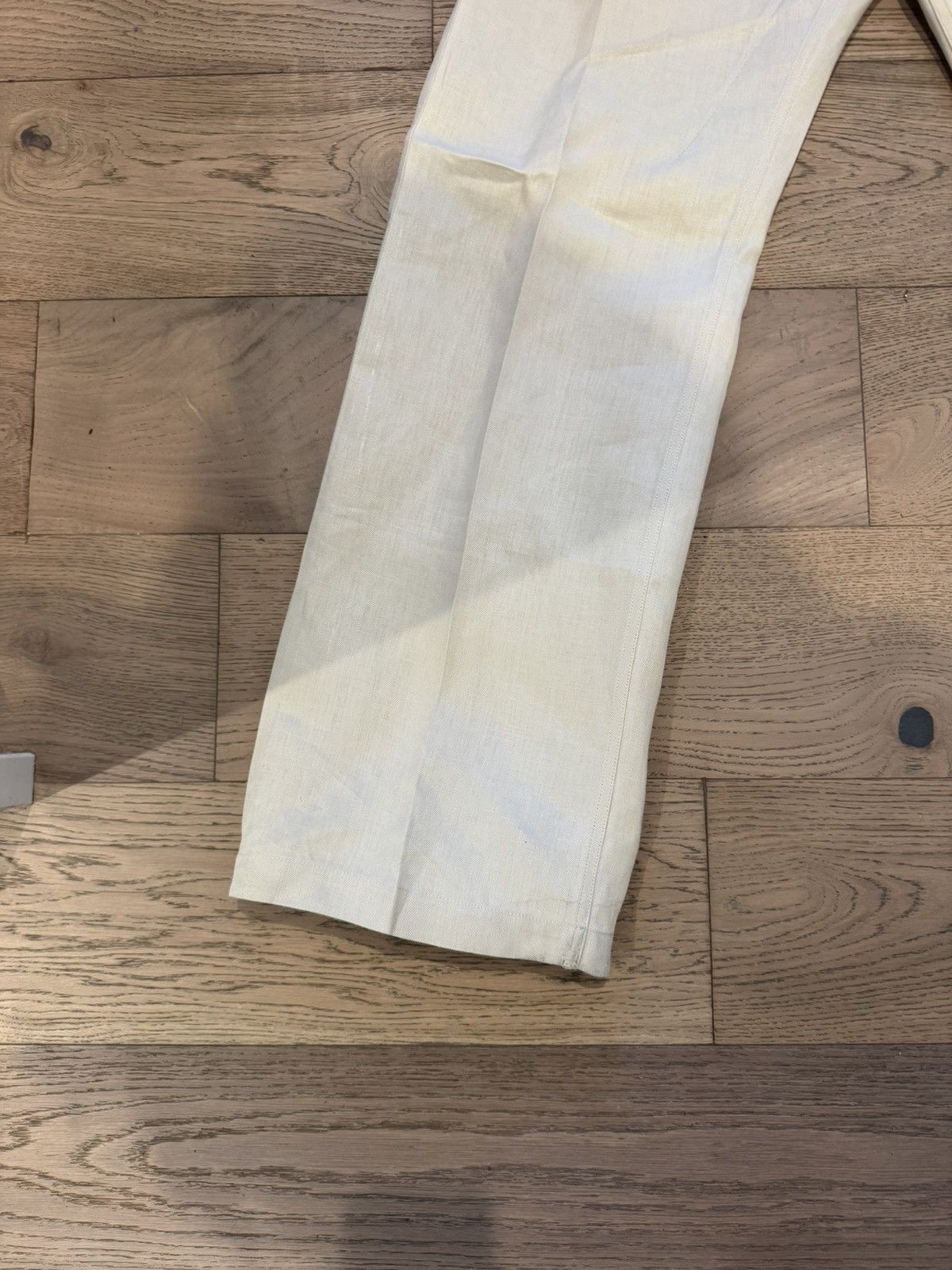 Rick Owens Rick Owens Geth Linen Twill Wide-Leg Pants 34 Size US 34 / EU 50 - 2 Thumbnail