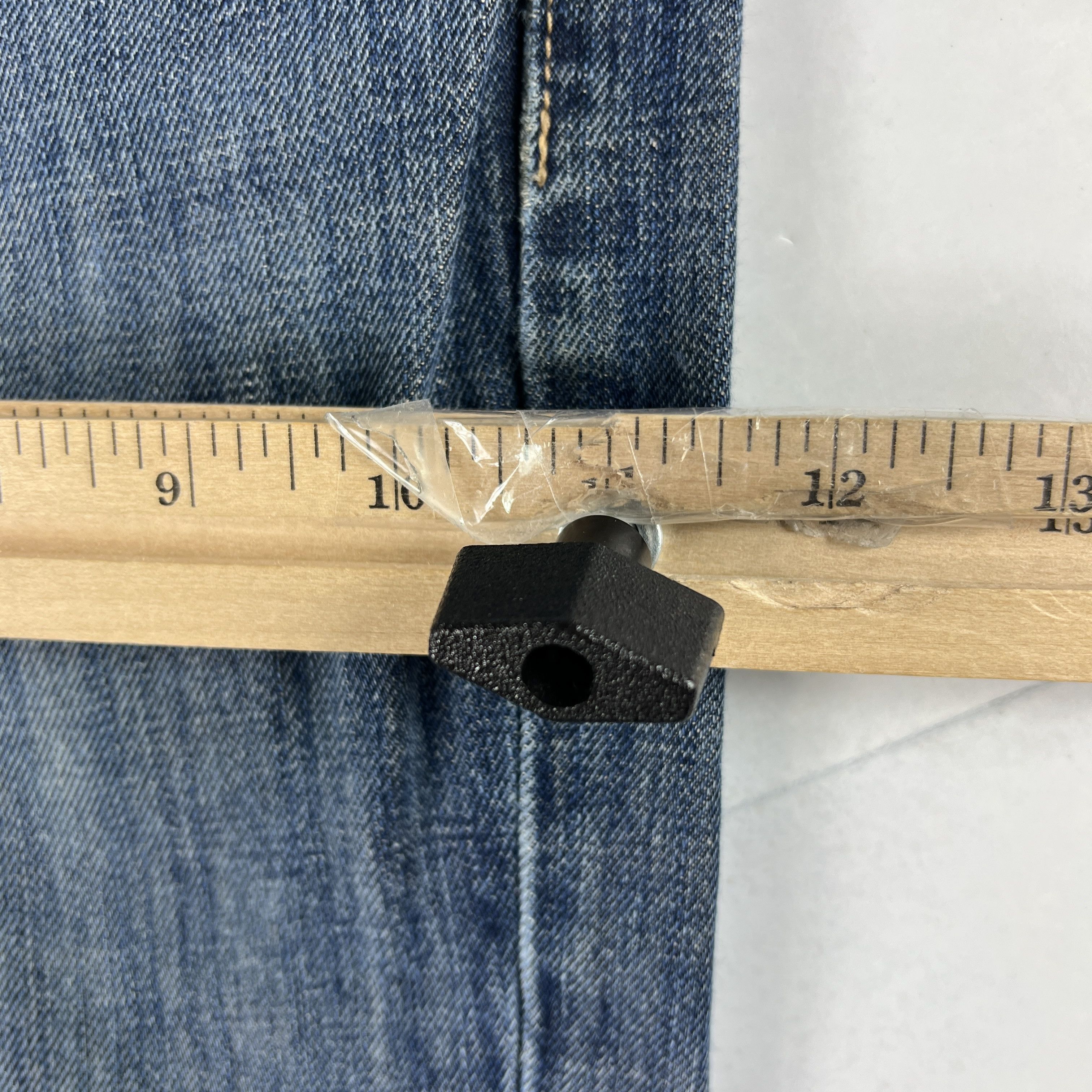 Lucky Brand Lucky Brand Jeans 221 Straight Blue Faded Distressed Denim Size US 33 - 22 Thumbnail