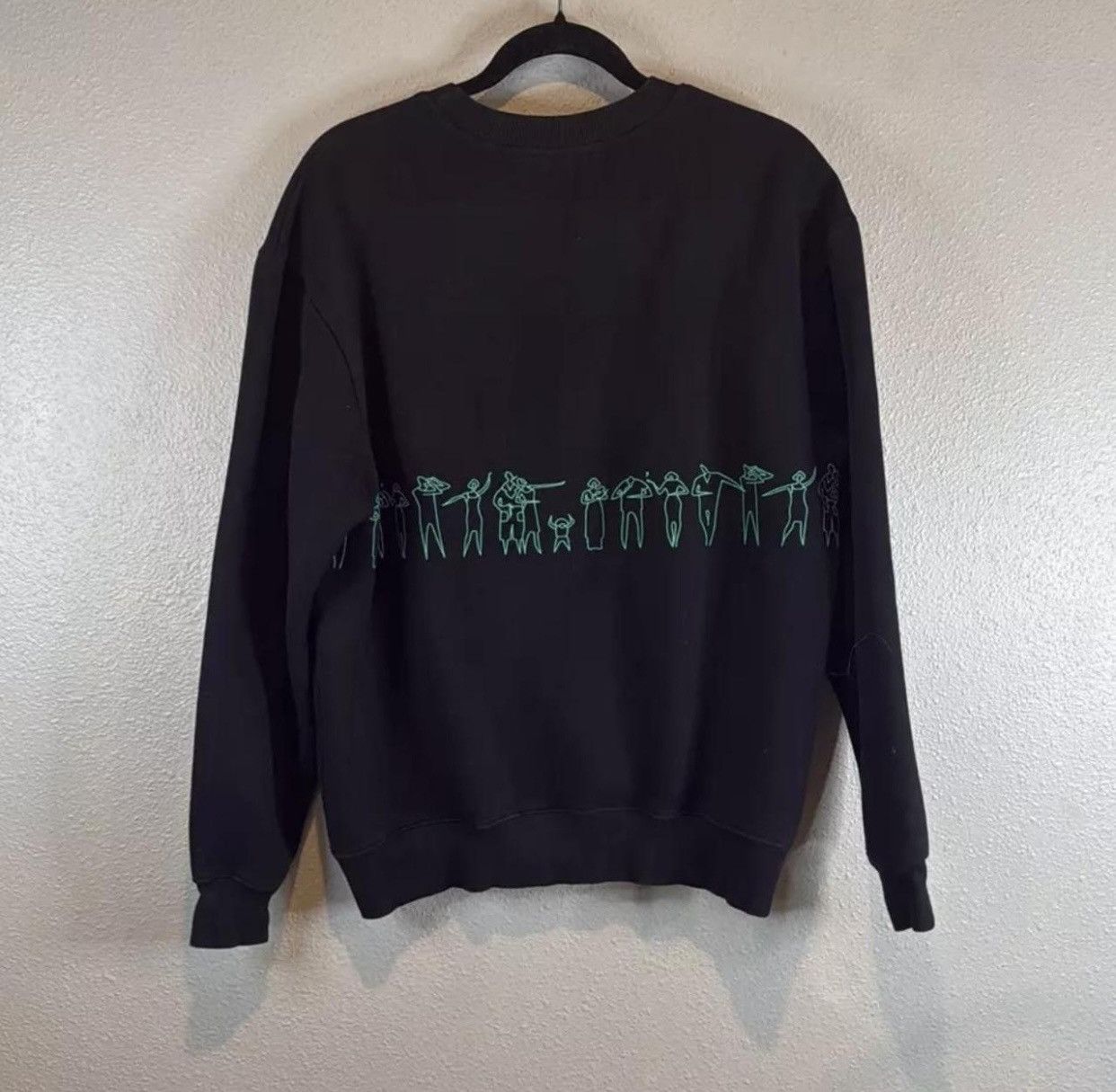Stussy Stussy People Stripe Crew Sweatshirt Size L / US 10 / IT 46 - 2 Thumbnail