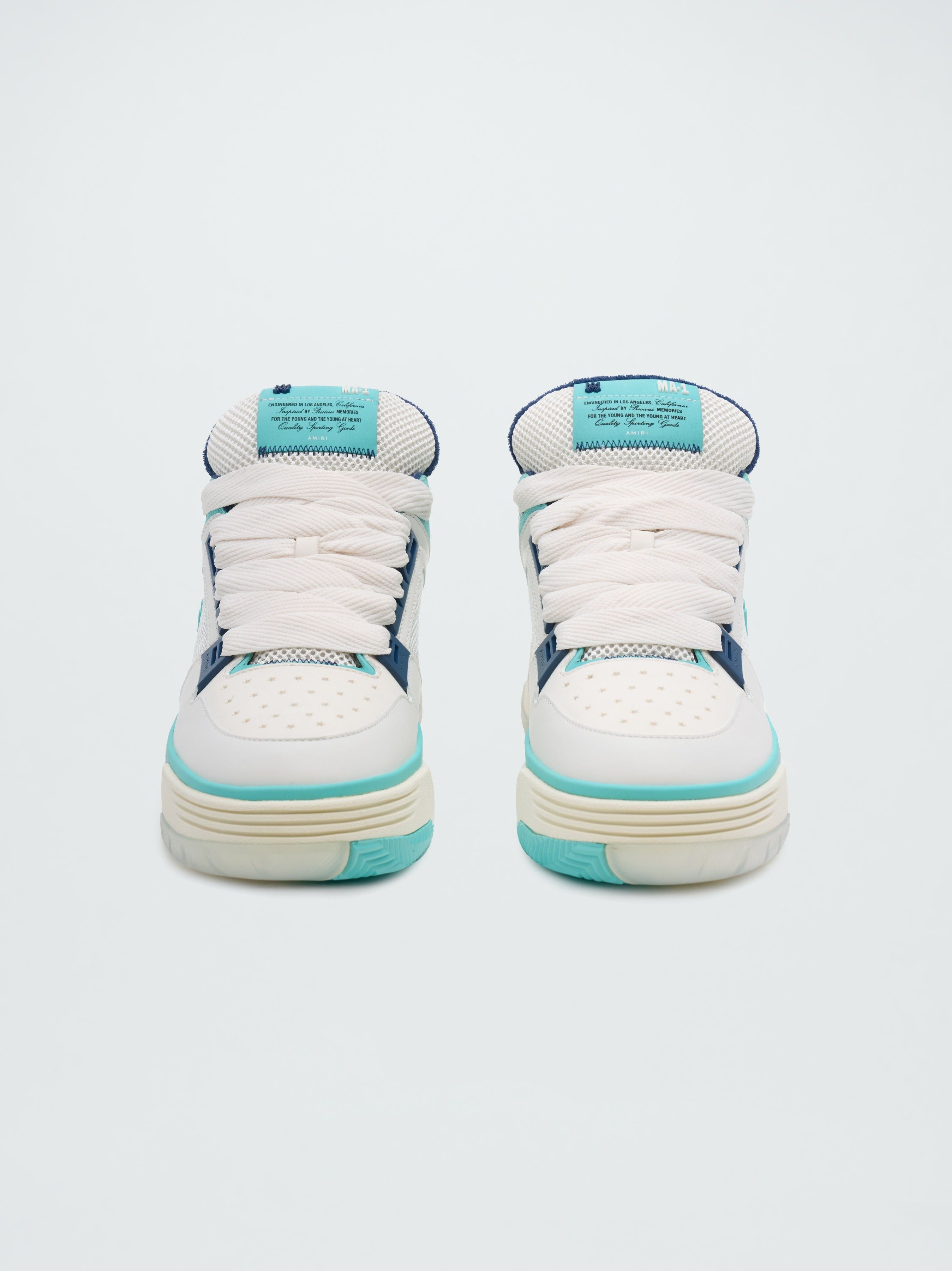 Amiri oc11z0225 MA-1 Low-Top Sneakers in Blue/White Size US 8 / EU 41 - 3 Thumbnail