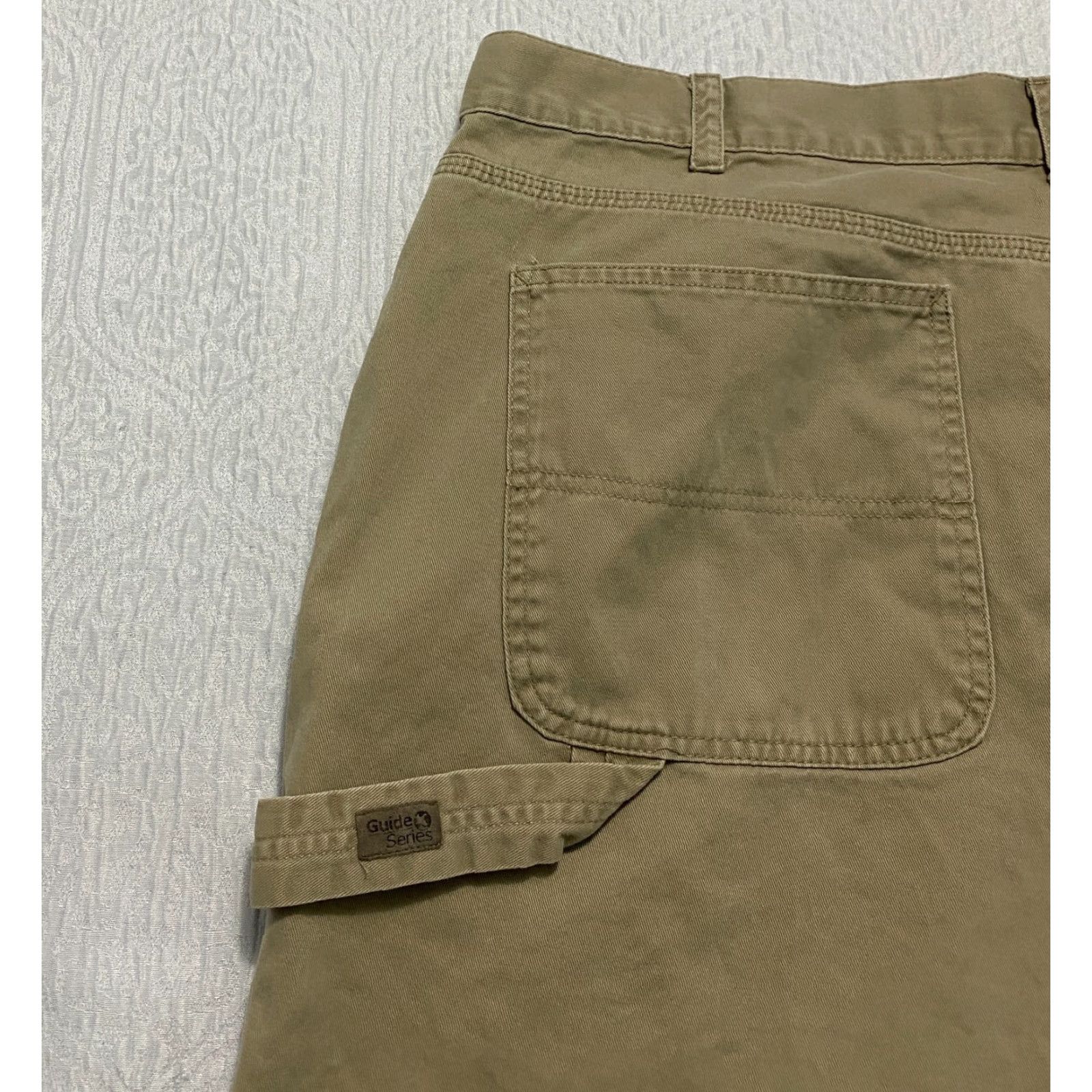 Vintage VINTAGE Guide Series Carpenter Pants Mens 42×30 Beige Straight Baggy Y2K Size US 42 / EU 58 - 3 Thumbnail