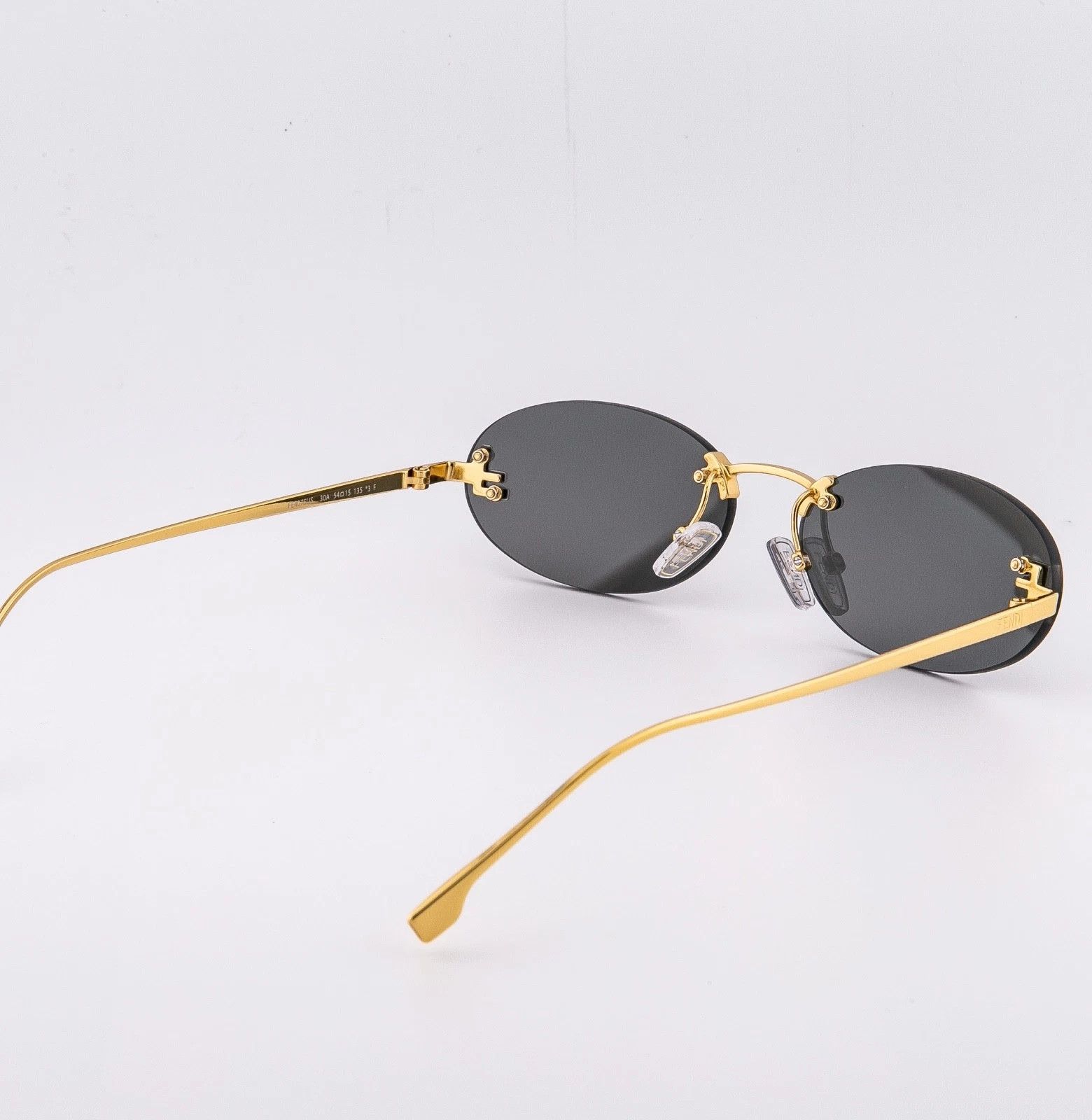 Fendi FENDI FE4075US FIRST 4075 Gold Black Narrow Crystal 30A Size ONE SIZE - 5 Thumbnail