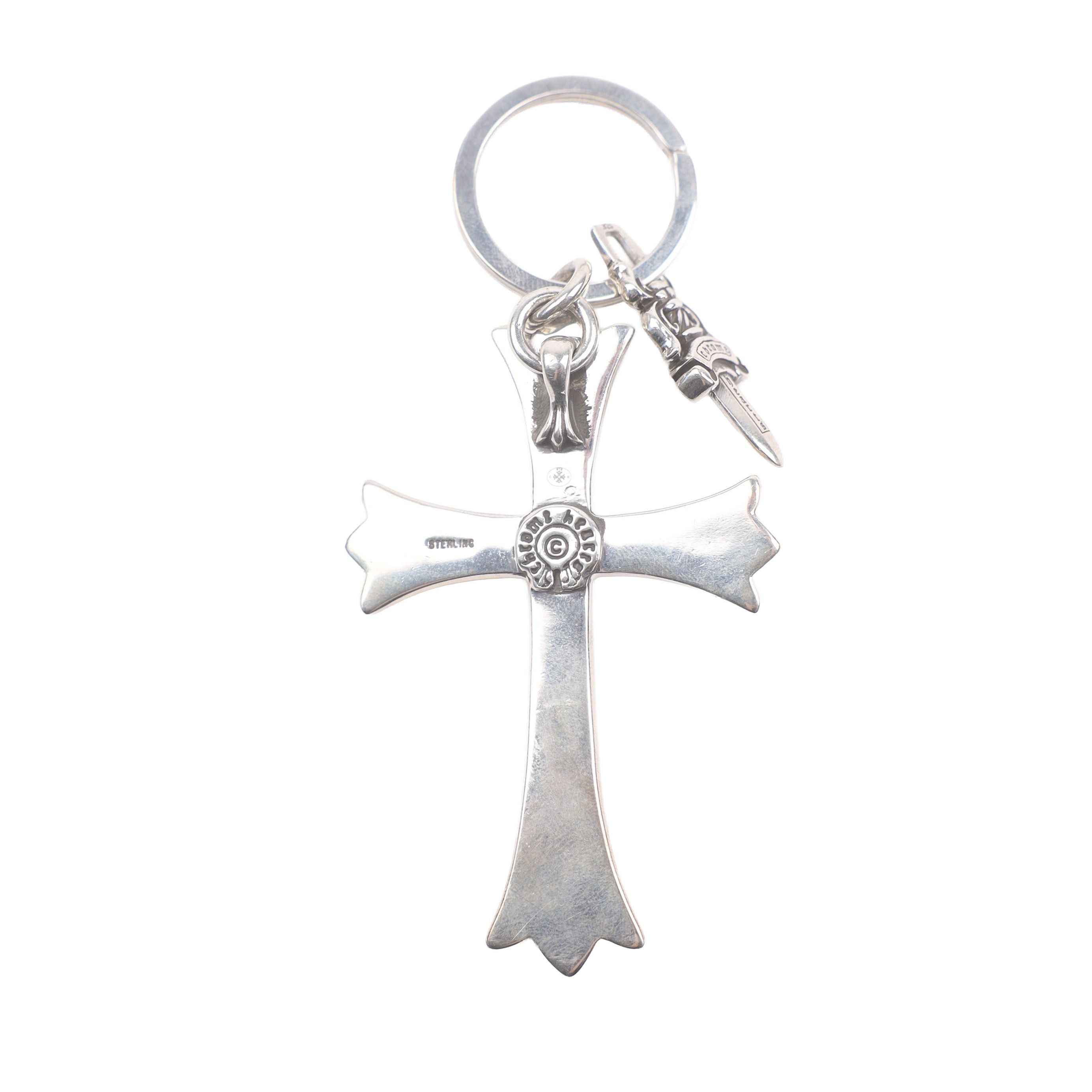 Chrome Hearts CHROME HEARTS LARGE CROSS + DAGGER KEY RING Size ONE SIZE - 2 Thumbnail
