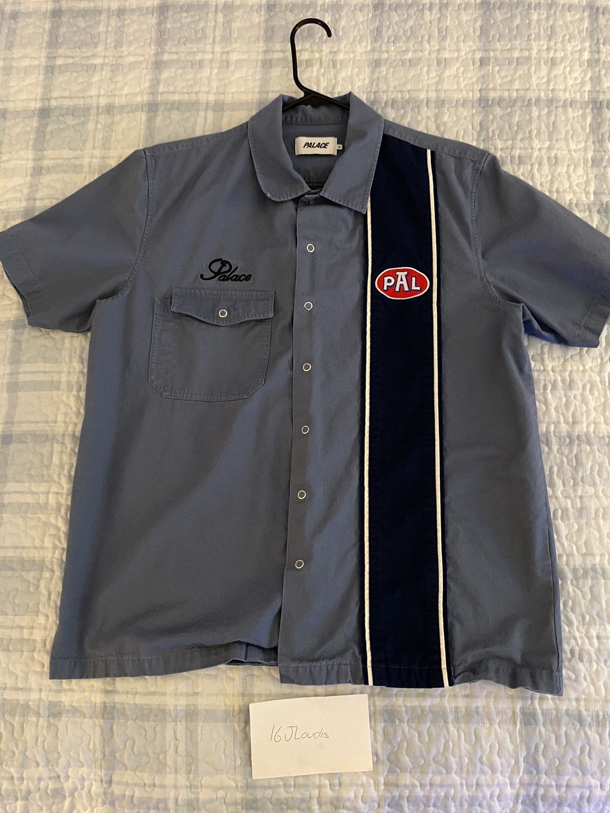 image of Palace Gassy Shirt - Ss21 - Medium in Blue, Men's