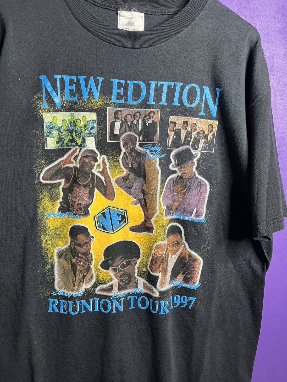 Rap Tees × Vintage Vintage 1997 New edition home again reunion tour rap tee Size US XL / EU 56 / 4 - 3 Thumbnail