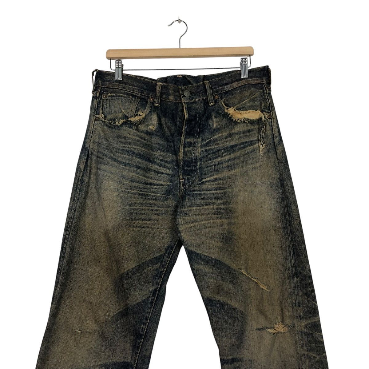Levi's 🔥VINTAGE REPRODUCTION LEVI’S BIG E REDLINE DENIM LOT 501 Size US 34 / EU 50 - 6 Thumbnail