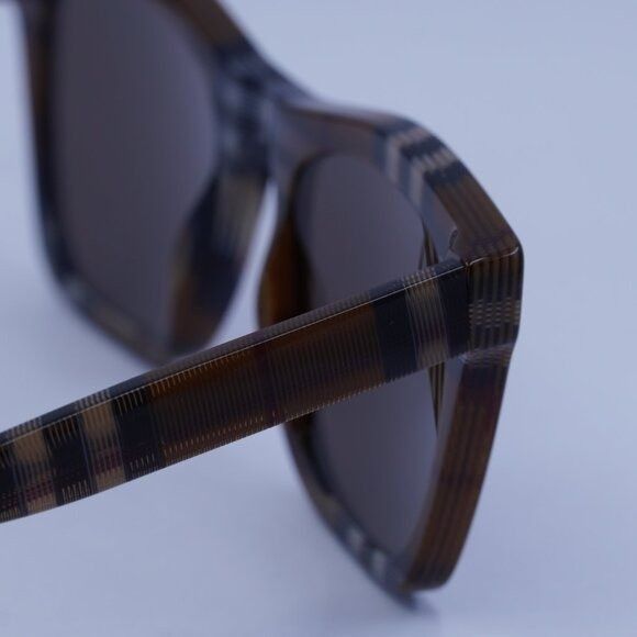 Burberry Burberry BE4348 396673 Square Sunglasses Brown Check Frame Size ONE SIZE - 9 Thumbnail