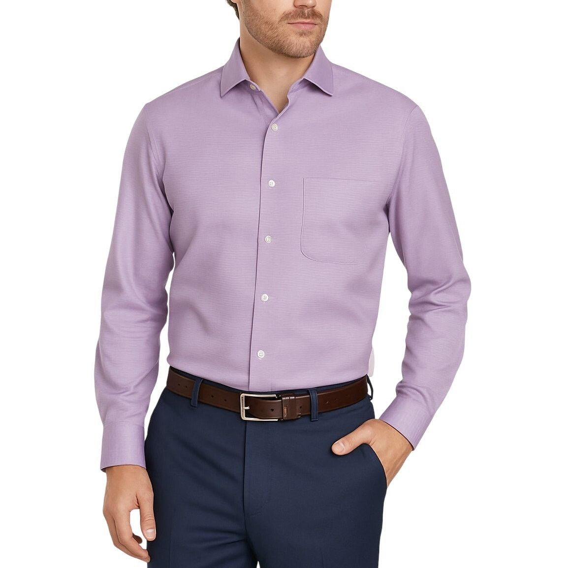 Tommy Bahama Dress Shirt Mens 16.5 34-35 Purple