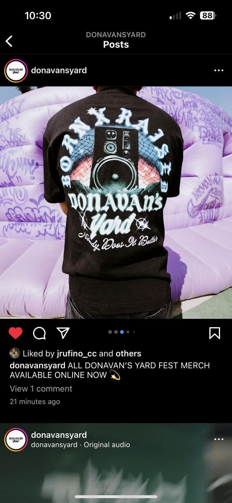 Born X Raised Born X Raised / Donavan’s Yard Festival Collab Tee Size US L / EU 52-54 / 3 - 3 Thumbnail