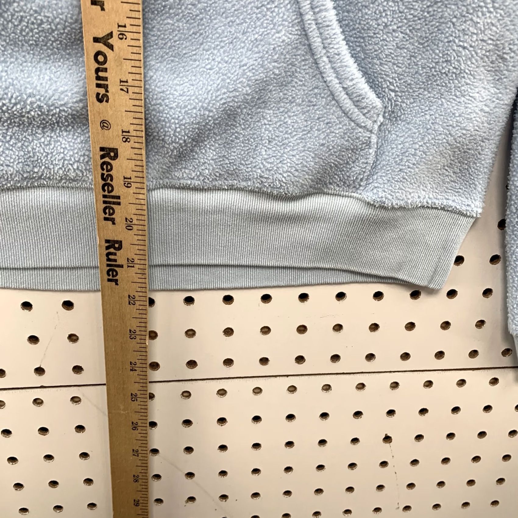 Gap VINTAGE Gap Hoodie Sweatshirt Women Large Fleece Light Blue Long Sleeve Pullover Size L / US 10 / IT 46 - 6 Thumbnail