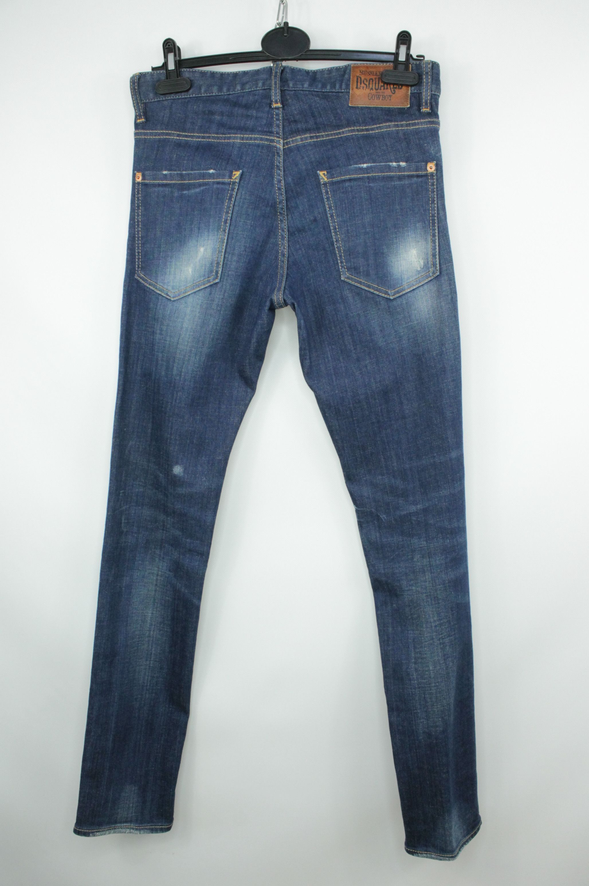 Dsquared2 Dsquared2 Slim Jean Cowboy Distressed Blue Denim Jeans Size US 28 / EU 44 - 6 Thumbnail