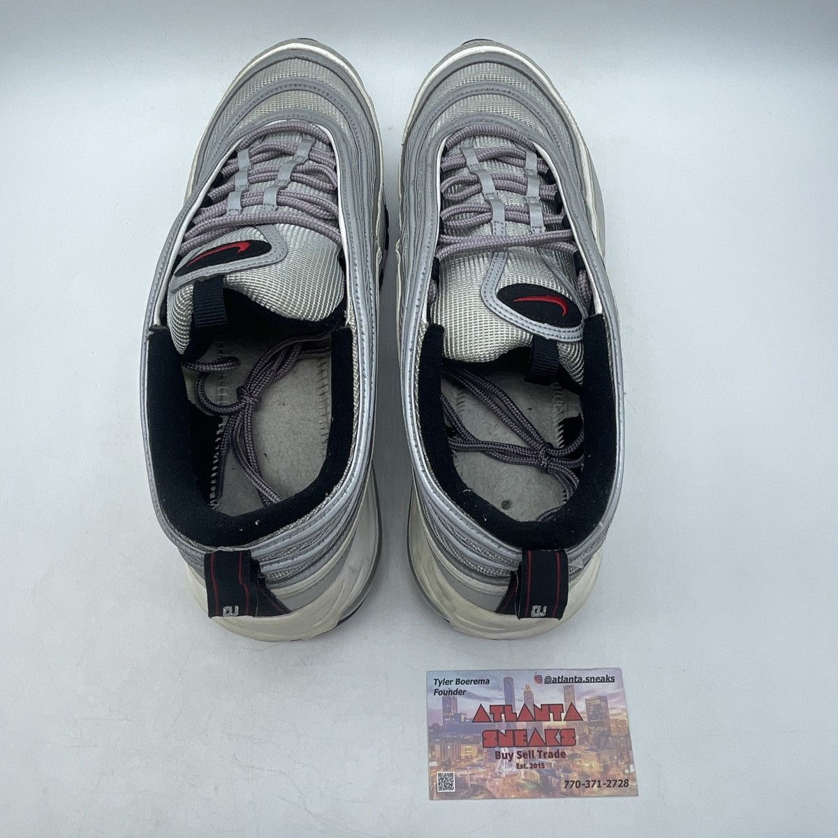 Nike Air max 97 silver bullet Size US 12 / EU 45 - 6 Thumbnail