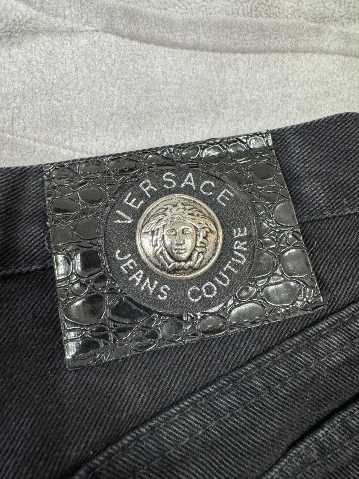 Versace Versace Jeans Couture Vintage 90S Big Logo Cowboy Jeans 30 Size US 30 / EU 46 - 8 Thumbnail