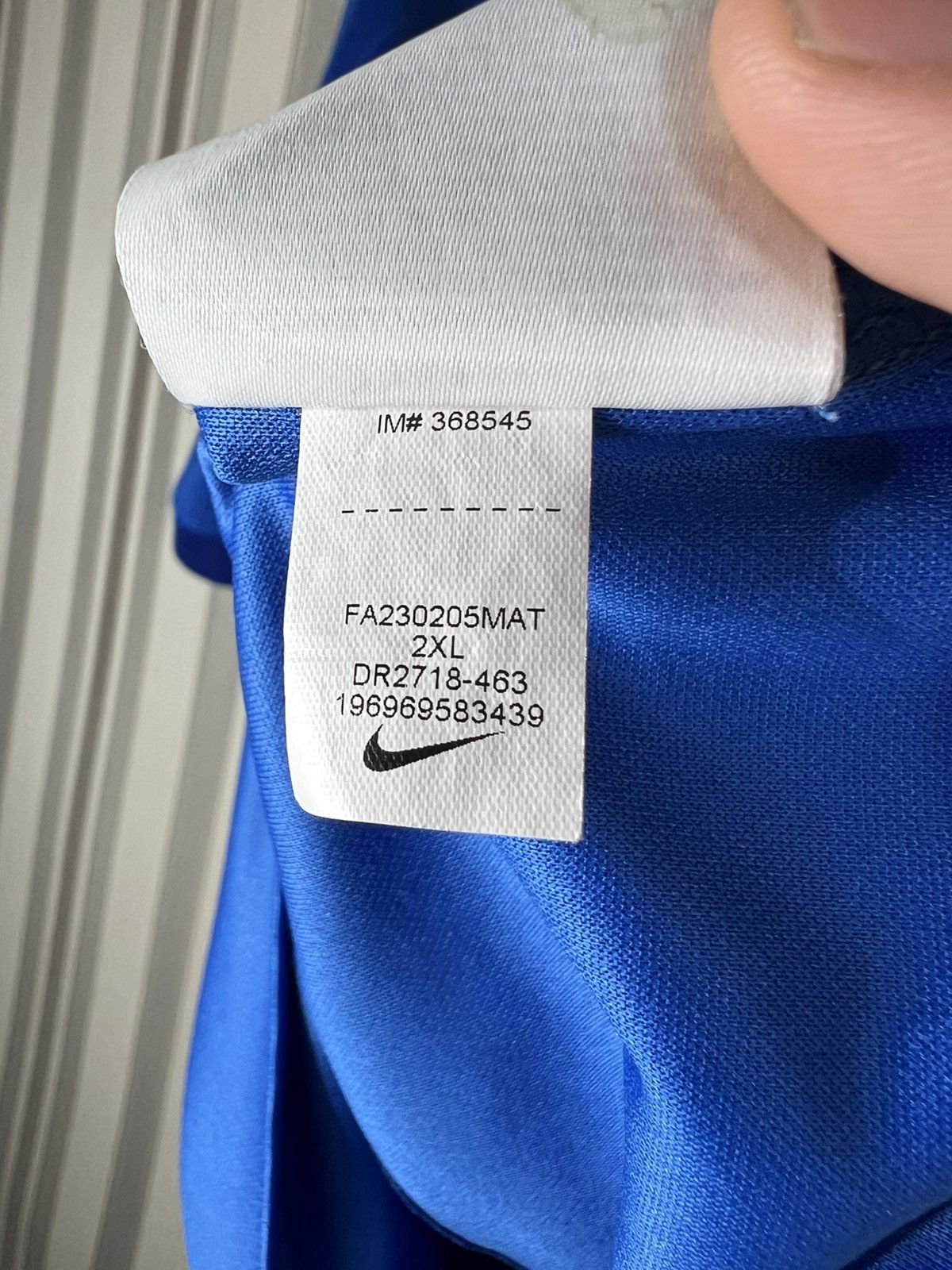 Nike × Undefeated Nike Undefeated Birmingham City 2023-2024 Home Jersey Size US XXL / EU 58 / 5 - 13 Thumbnail