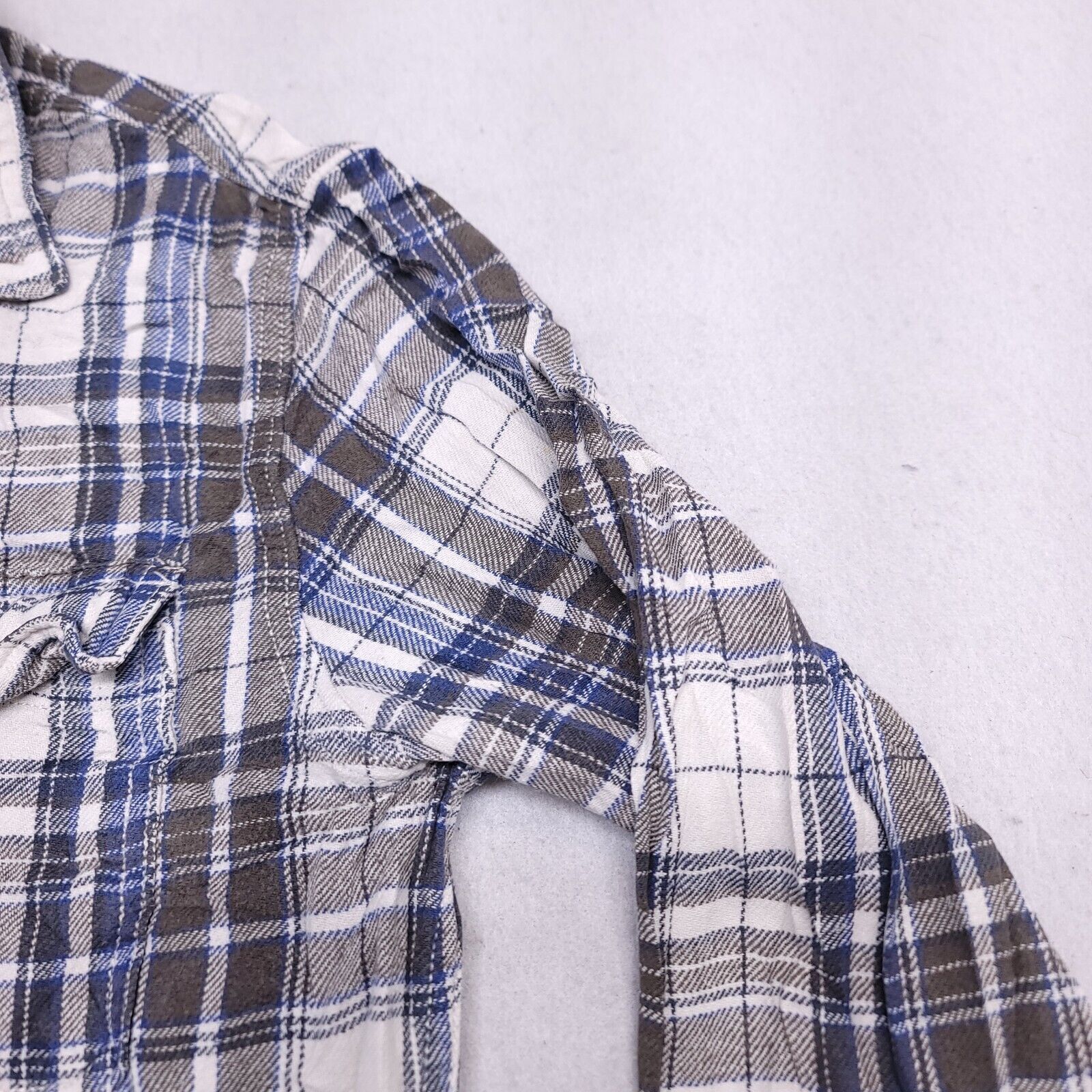 Sonoma Sonoma Madras Flannel Shirt Mens Size M Blue Brown White Size US M / EU 48-50 / 2 - 5 Thumbnail