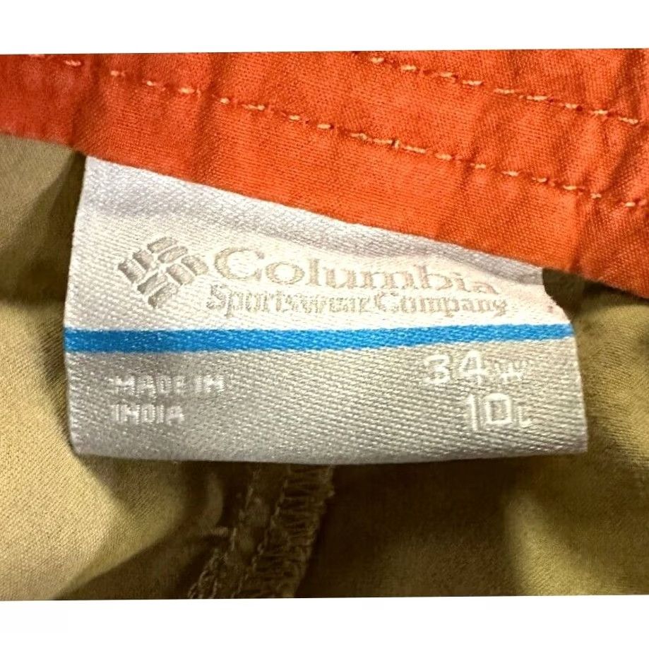Vintage Columbia Shorts Mens 34X10 Tan Chino Flat Front Pockets Casual Outdoor Preppy Size US 34 / EU 50 - 3 Thumbnail