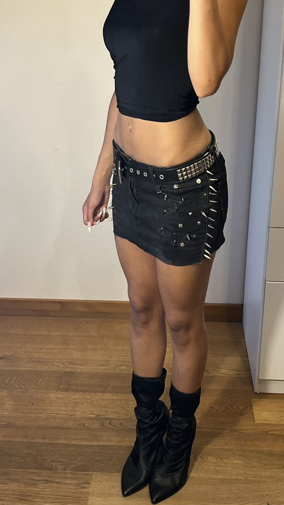 Miu Miu Custommade skirt | mini skirt | mini rock Size 24" / US 00 / IT 34 - 2 Thumbnail
