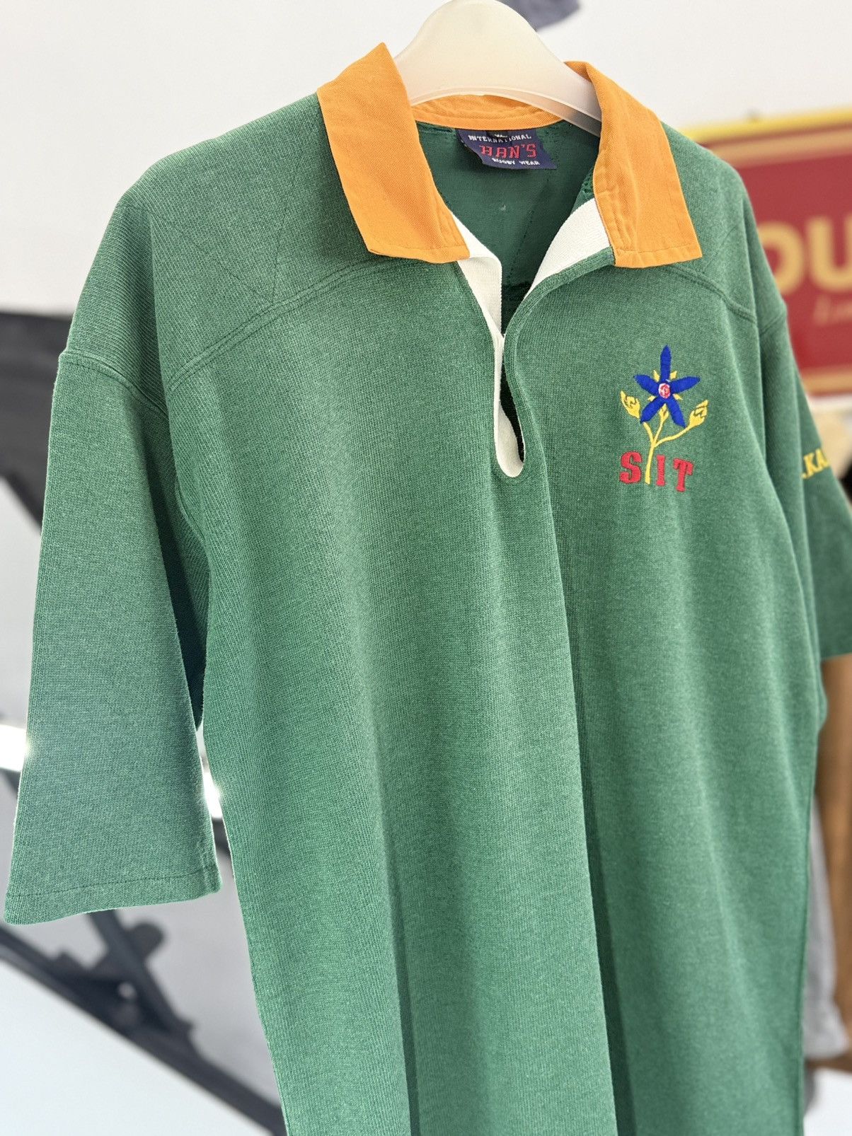 Vintage 🔥 Vintage 90's Han's Rugby Club Short sleeves Polo Shirt -XL Size US M / EU 48-50 / 2 - 3 Thumbnail