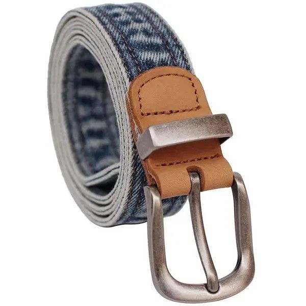 Japanese Brand Kuriyama x Eri Casual Niche Pin Buckle 47in Denim Belt Size ONE SIZE - 5 Thumbnail