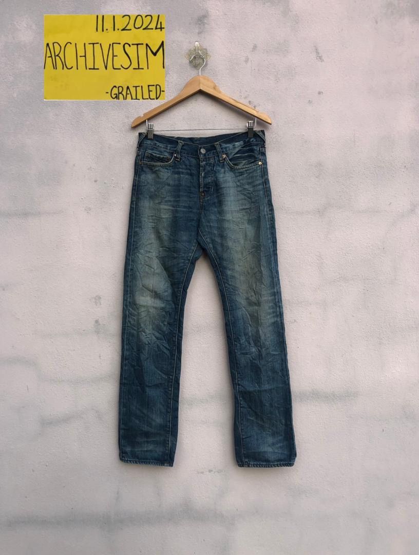 Evisu Evisu Back Pocket Diacock Logo Jeans Size US 29 - 2 Thumbnail