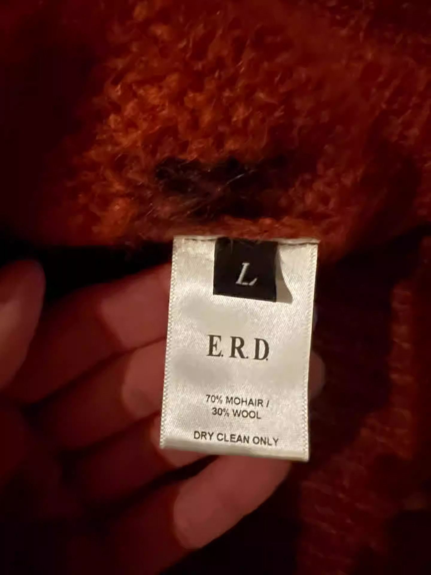 Enfants Riches Deprimes ENFANTS RICHES DEPRIMES ERD Orange Mohair Sweater Size US L / EU 52-54 / 3 - 5 Thumbnail