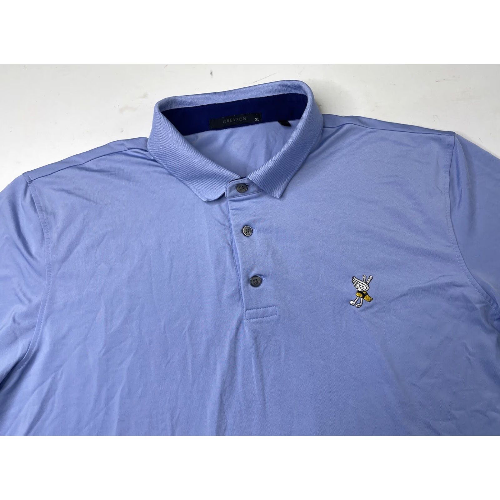 Vintage Greyson Polo Shirt Mens XL Winged Foot Golf Club Performance Blue Size US XL / EU 56 / 4 - 2 Thumbnail