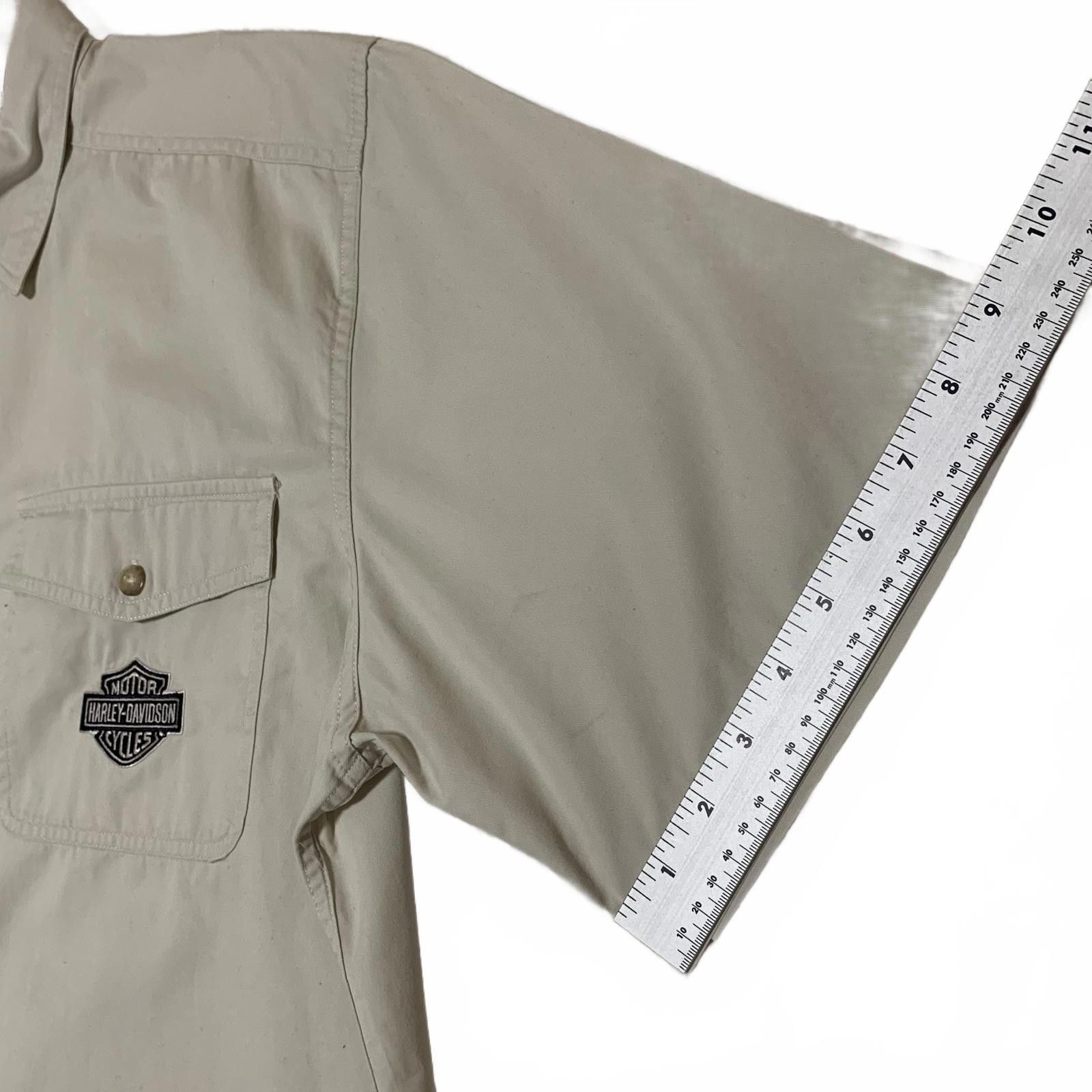 Harley Davidson Harley Davidson Beige Button-Up Shirt Eagle Tag XL Size US XL / EU 56 / 4 - 5 Thumbnail