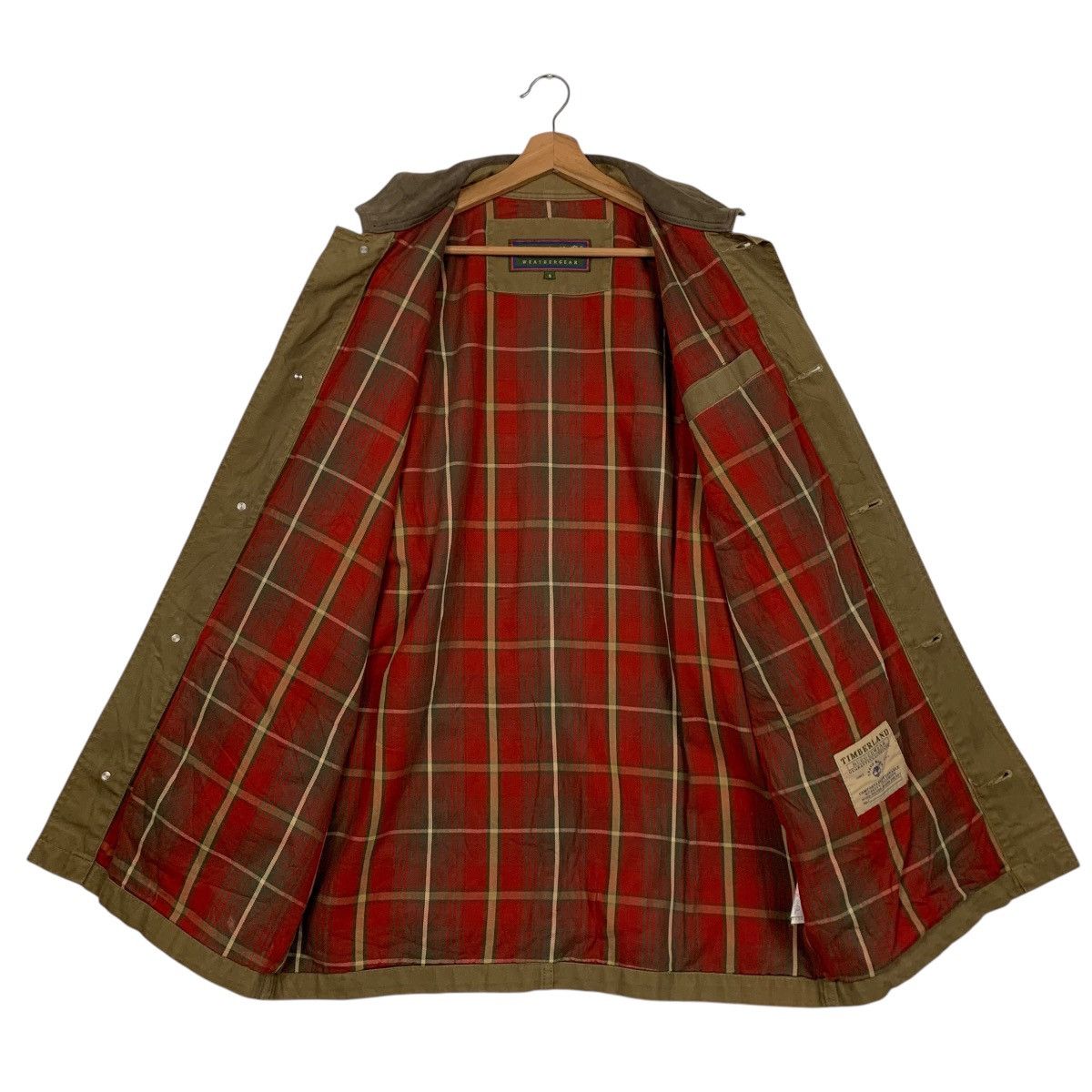 Timberland ☀️Vintage Timberland leather collar button jacket Size US M / EU 48-50 / 2 - 22 Thumbnail
