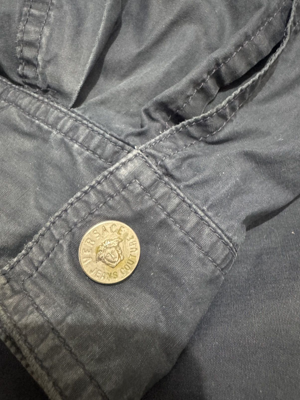 Versace Jeans Couture Vintage Versace Jeans Couture Back Logo Cotton Jacket Size US L / EU 52-54 / 3 - 6 Thumbnail