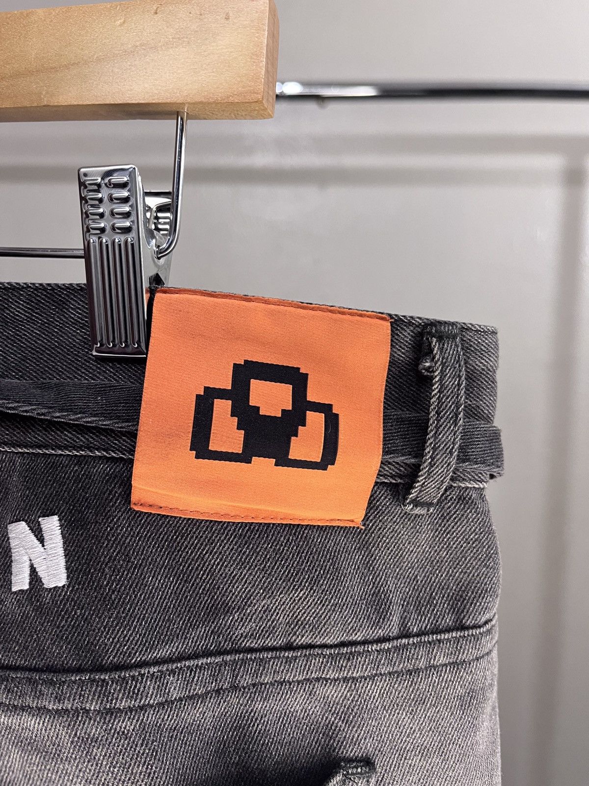 Other One of One Online Black Denim “HVN” shorts Size US 34 / EU 50 - 6 Thumbnail