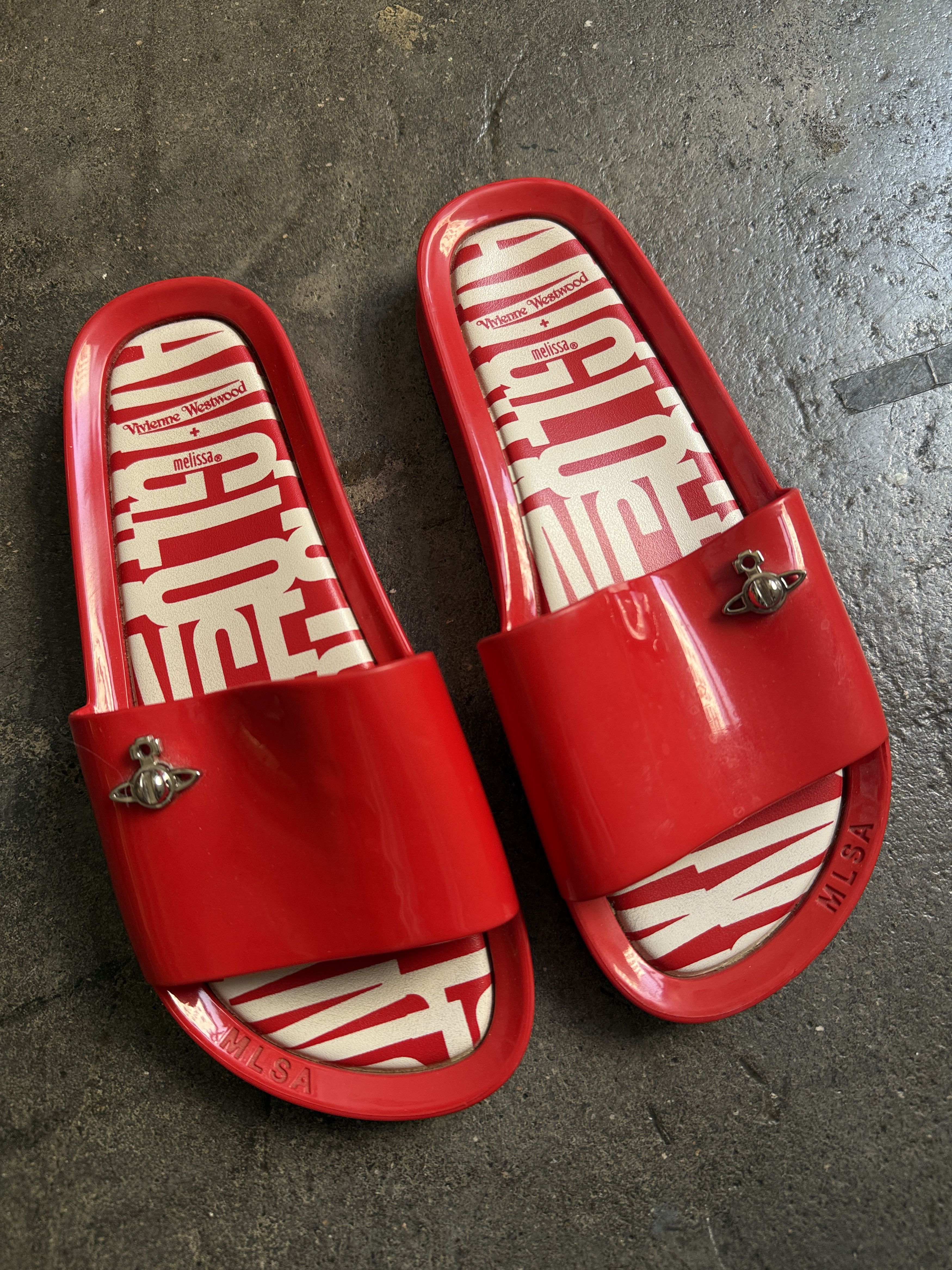 Vivienne Westwood Red Melissa Vivienne Westwood Sandal w/ Metal orb Size US 6 / IT 36 - 1 Thumbnail