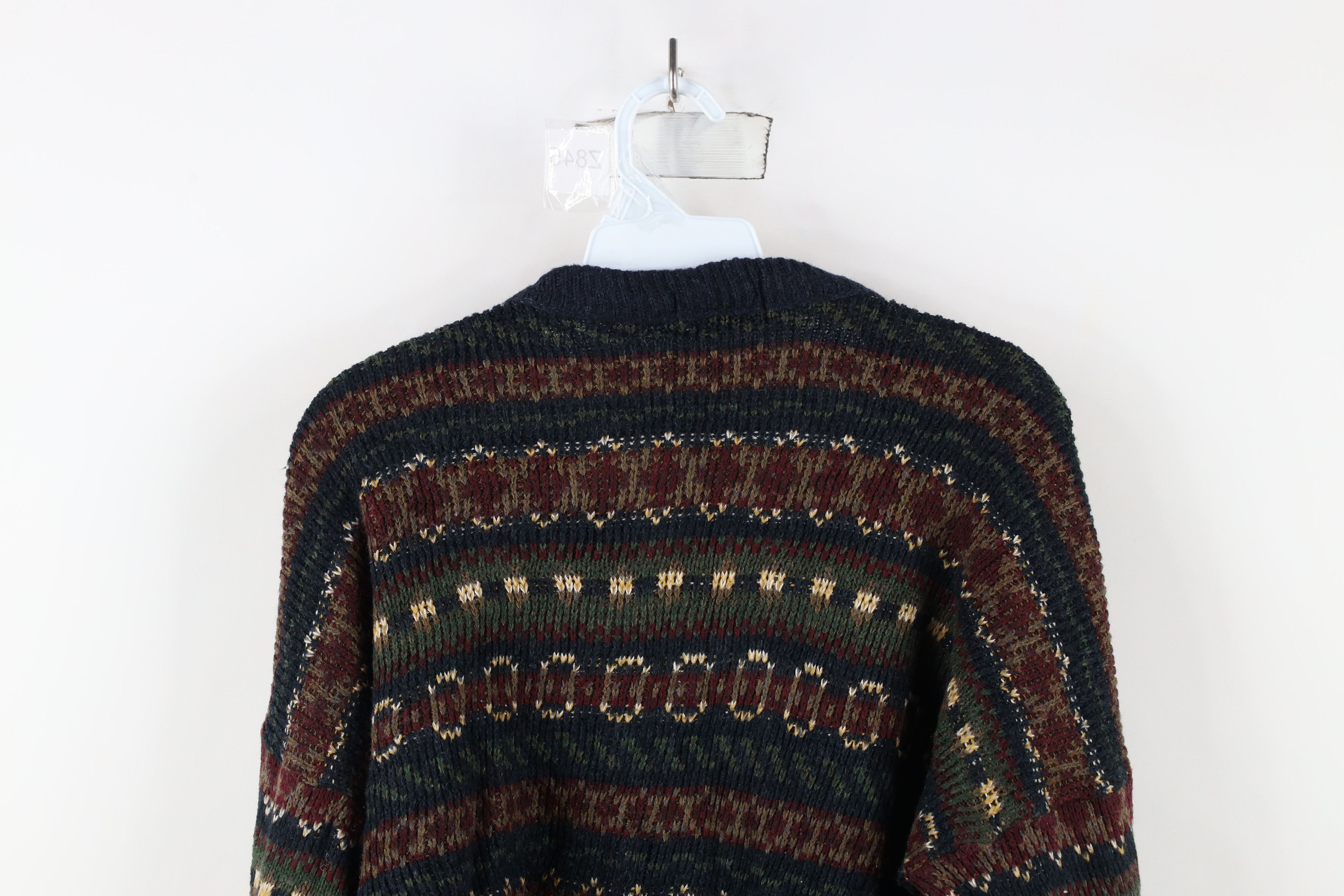 Vintage Vintage 90s Streetwear Rainbow Fair Isle Knit Sweater USA Size XL / US 12-14 / IT 48-50 - 10 Thumbnail