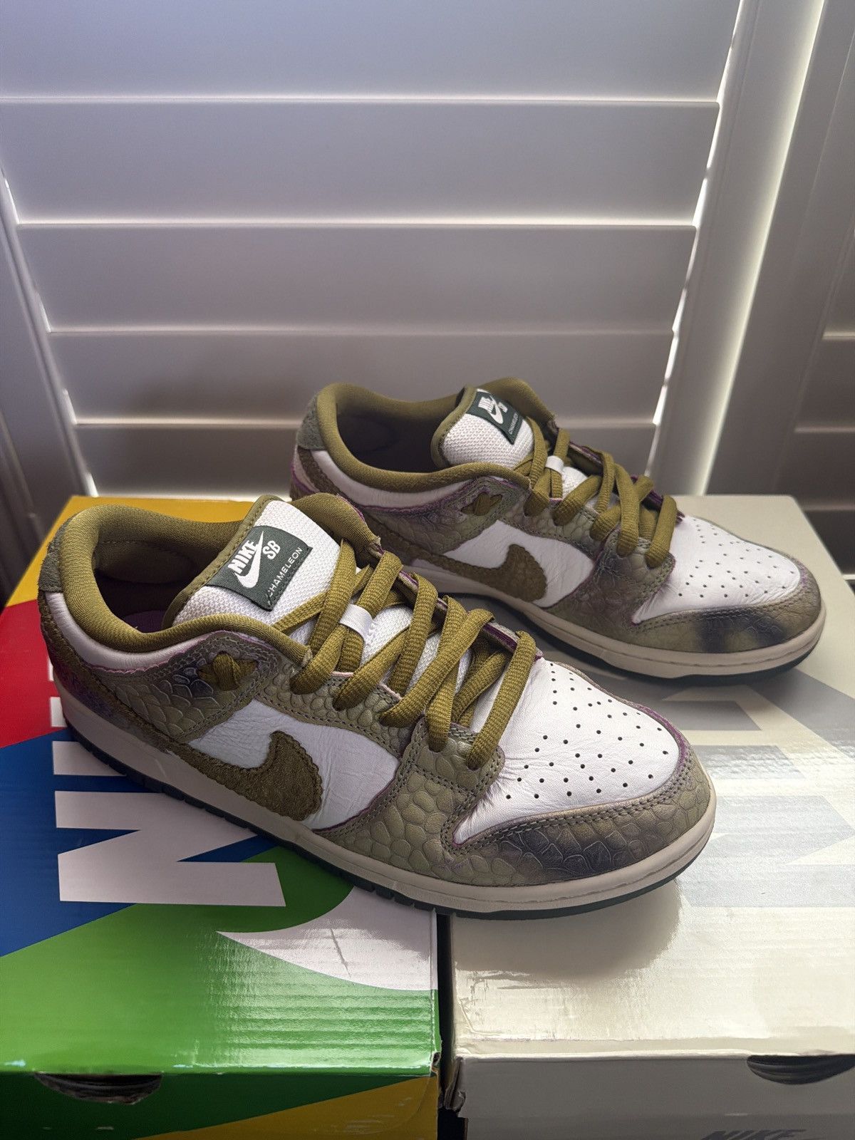 Nike SB NIKE SB DUNK LOW CHAMELEON SZ: 9M Size US 9 / EU 42 - 2 Thumbnail
