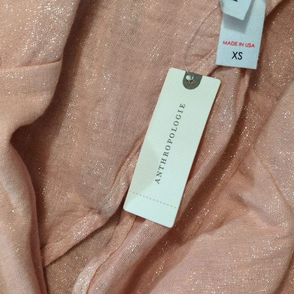 Anthropologie Amadi X Anthropologie Light linen blend Blazer Jacket Sz. XS Size XS / US 0-2 / IT 36-38 - 3 Thumbnail