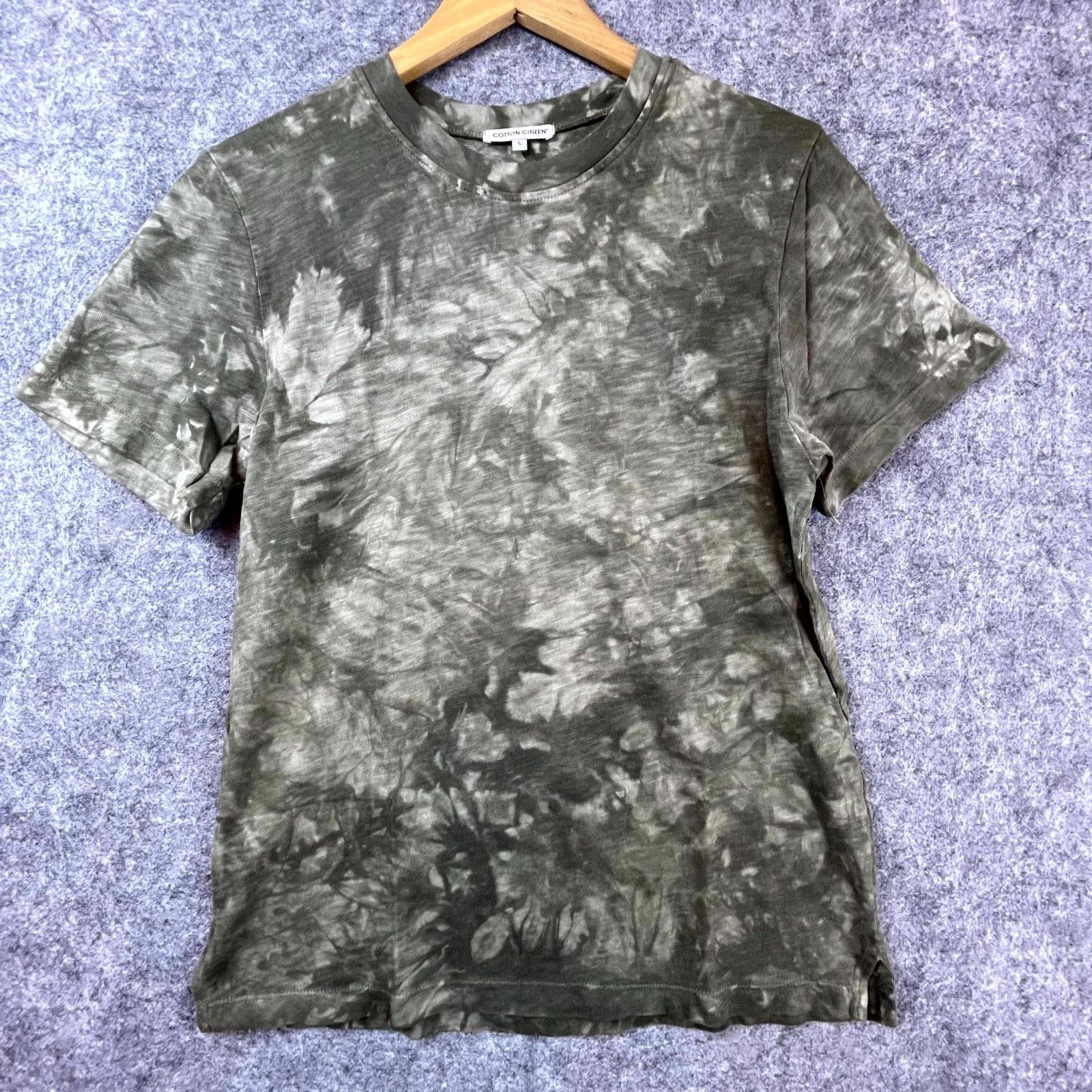 COTTONCITIZEN Cotton Citizen Presley T-Shirt Mens Small Grey Green Tie Dye Size US S / EU 44-46 / 1 - 1 Thumbnail