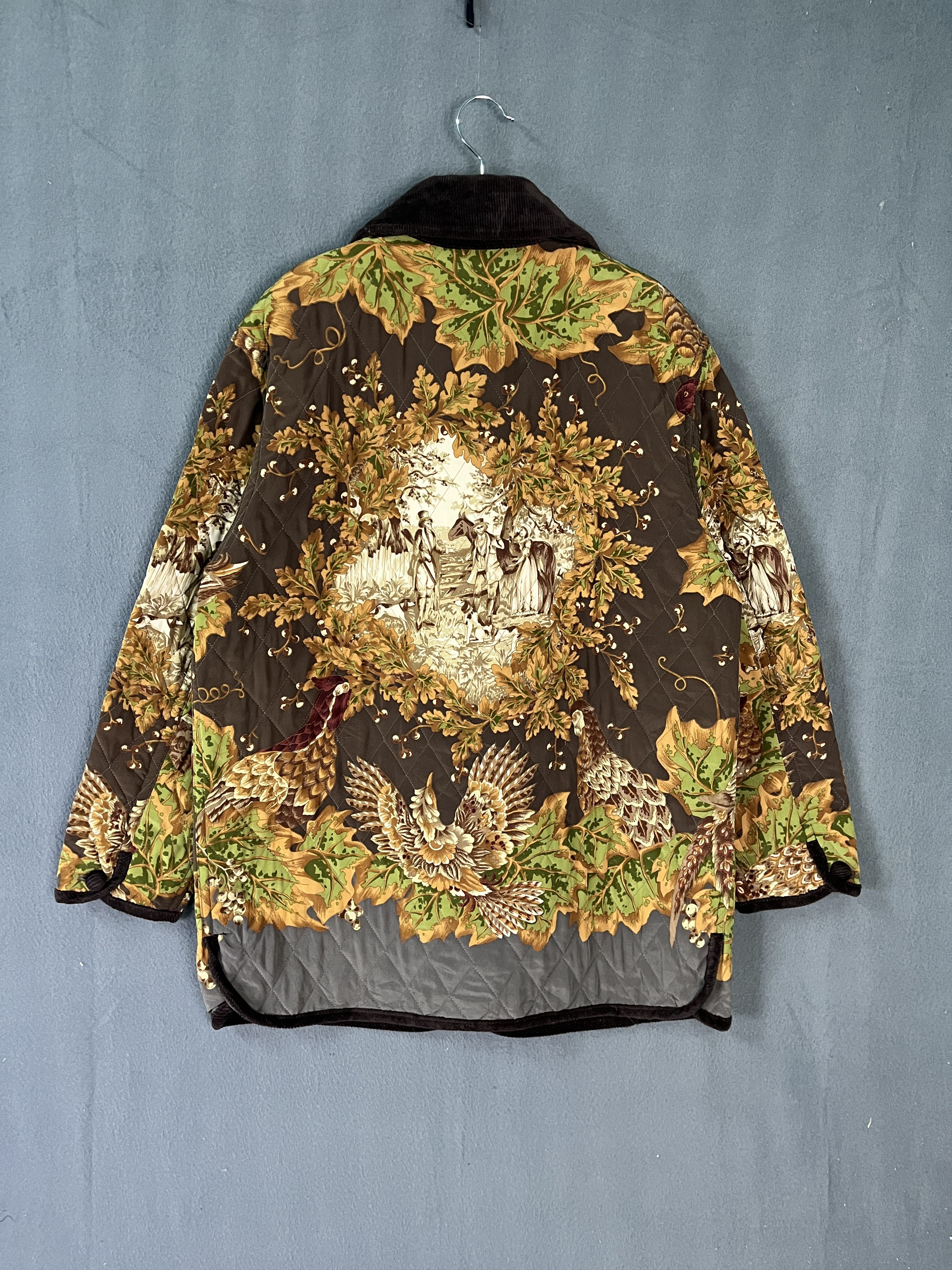 Japanese Brand Artwork of Noble American with Nature AOP Quilted Jacket Size US M / EU 48-50 / 2 - 8 Thumbnail