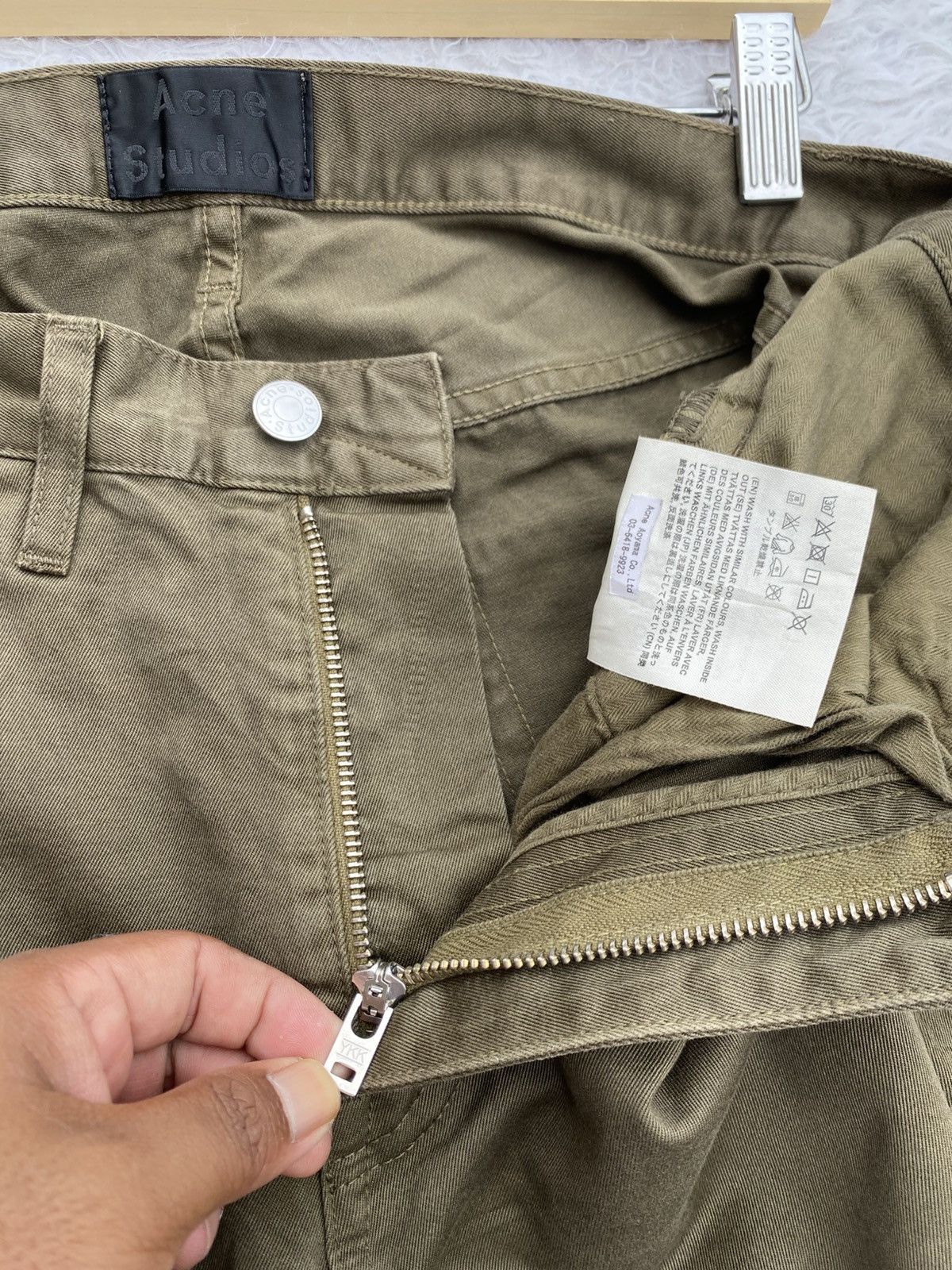 Acne Studios Rare Acne Studios Green Slack Pants Size US 29 - 16 Thumbnail