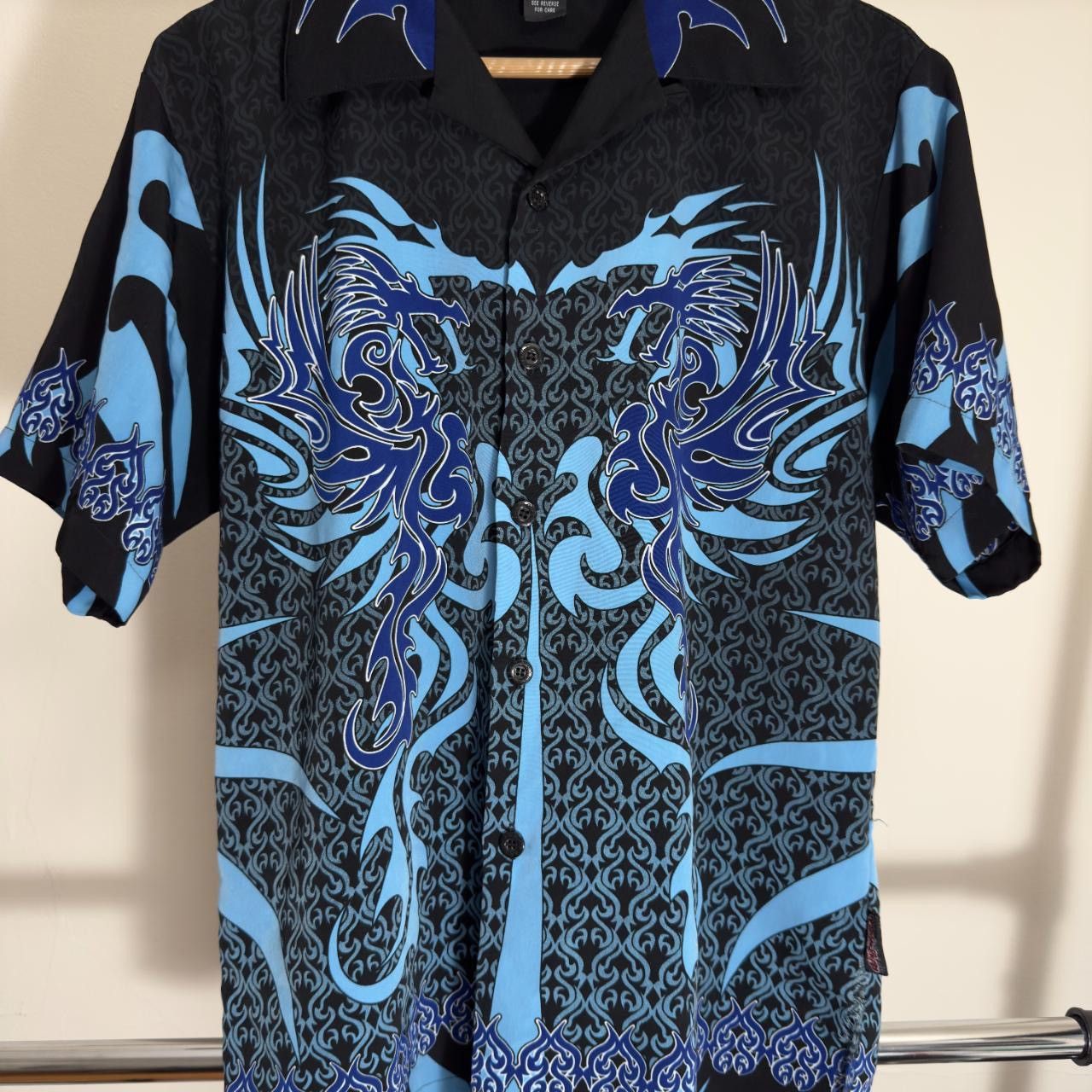 Other Y2k Sapphire Lounge grunge dragon button up Size US S / EU 44-46 / 1 - 1 Thumbnail
