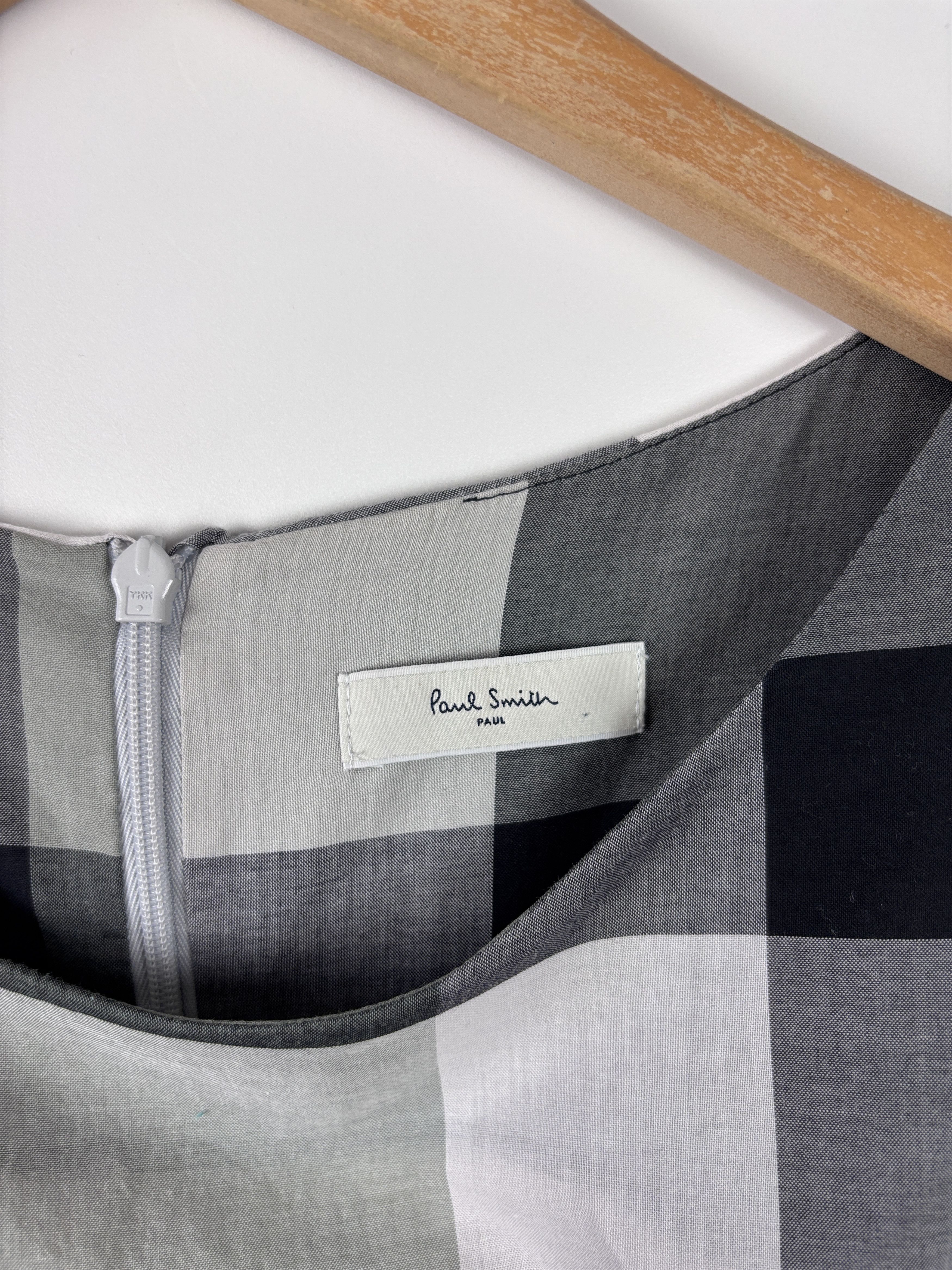 Paul Smith Womens Paul Smith Check Sleeveless Dress Gray Size ~S Size S / US 4 / IT 40 - 6 Thumbnail